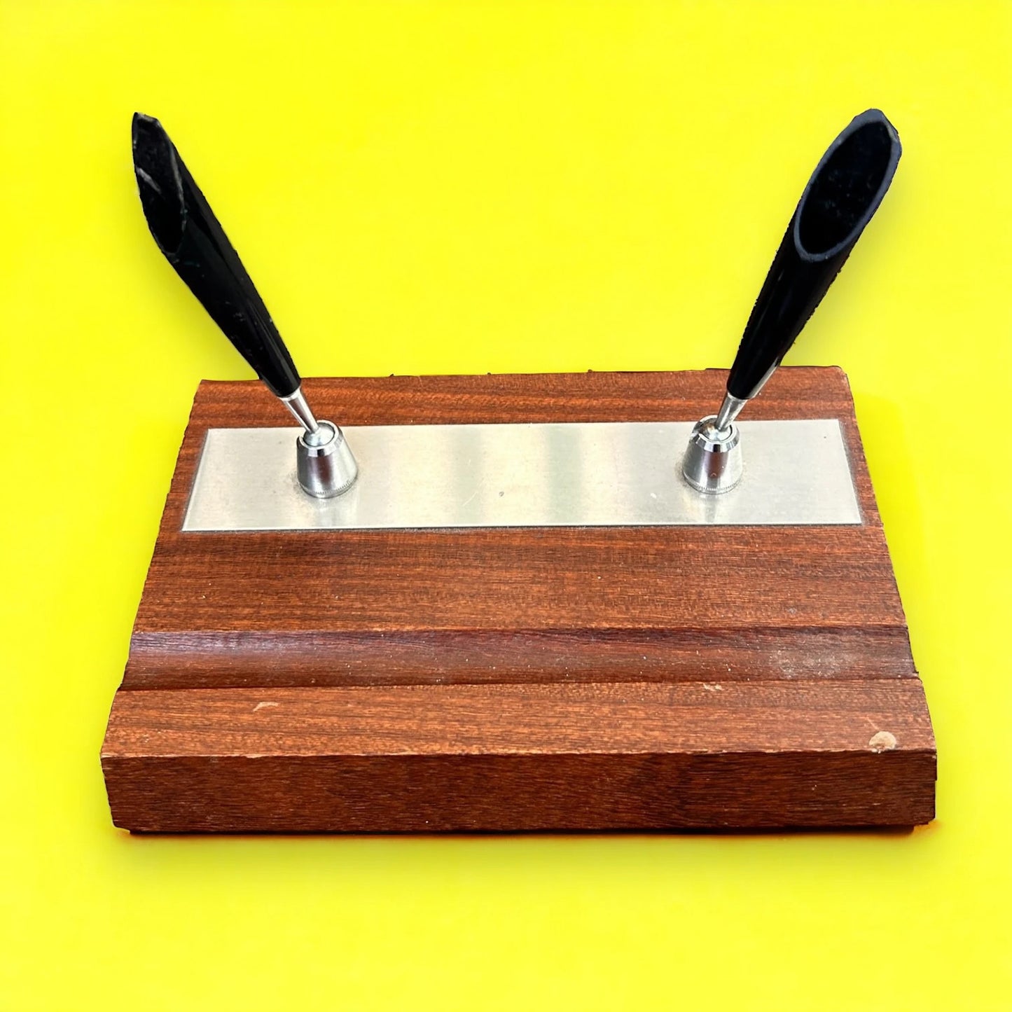 Mid Century Teak Wood Desk Organiser