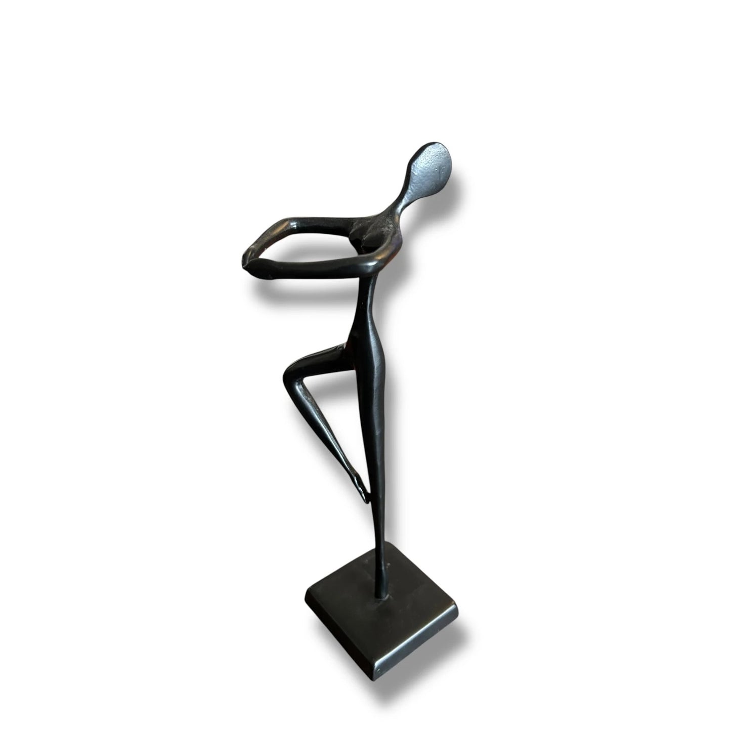 Vintage Bodrul Khalique Bronze Ballet Dancer Sculpture 11.25” Abstract for Ikea