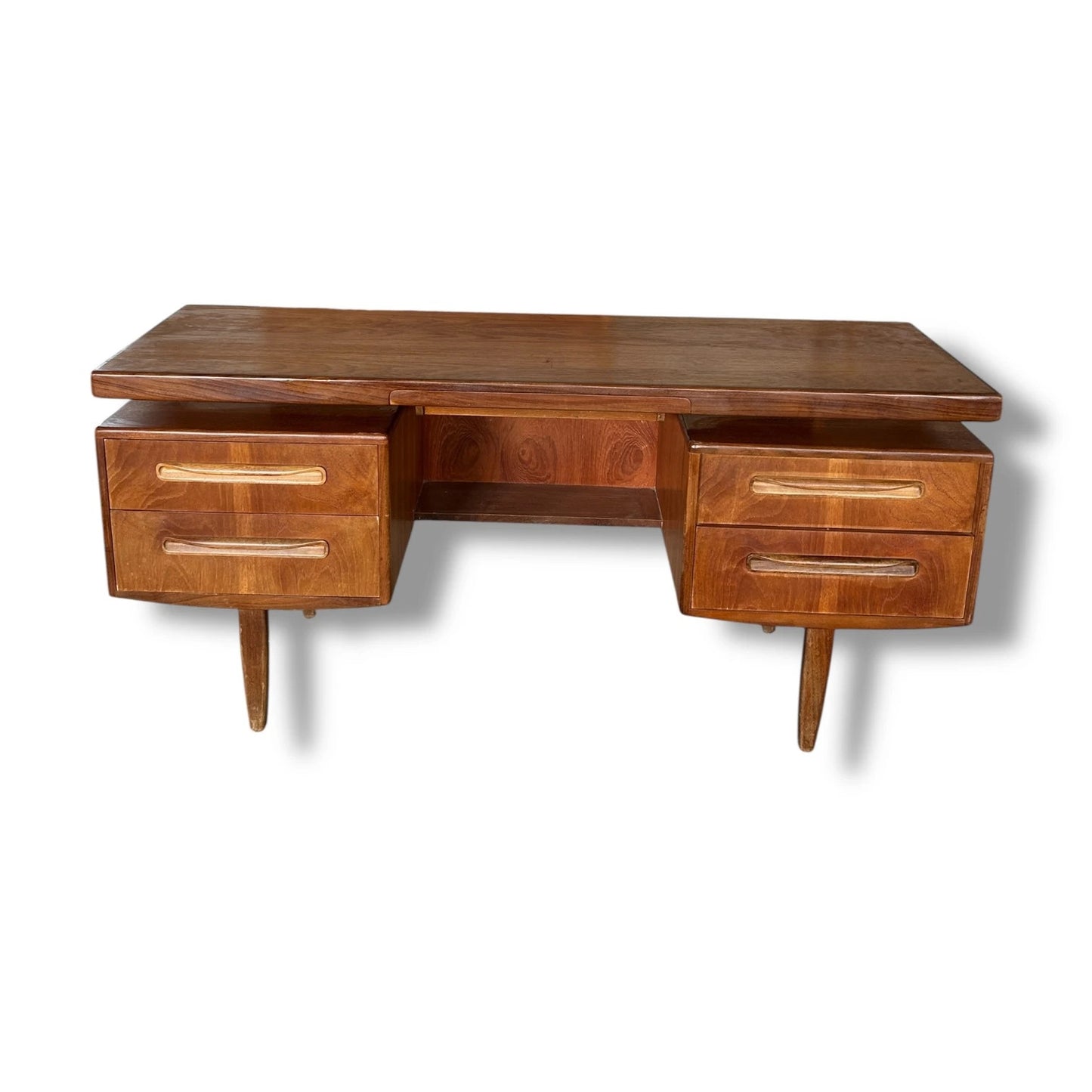 Mid Century G Plan Floating Desk | Vintage Teak Office Writing Desk