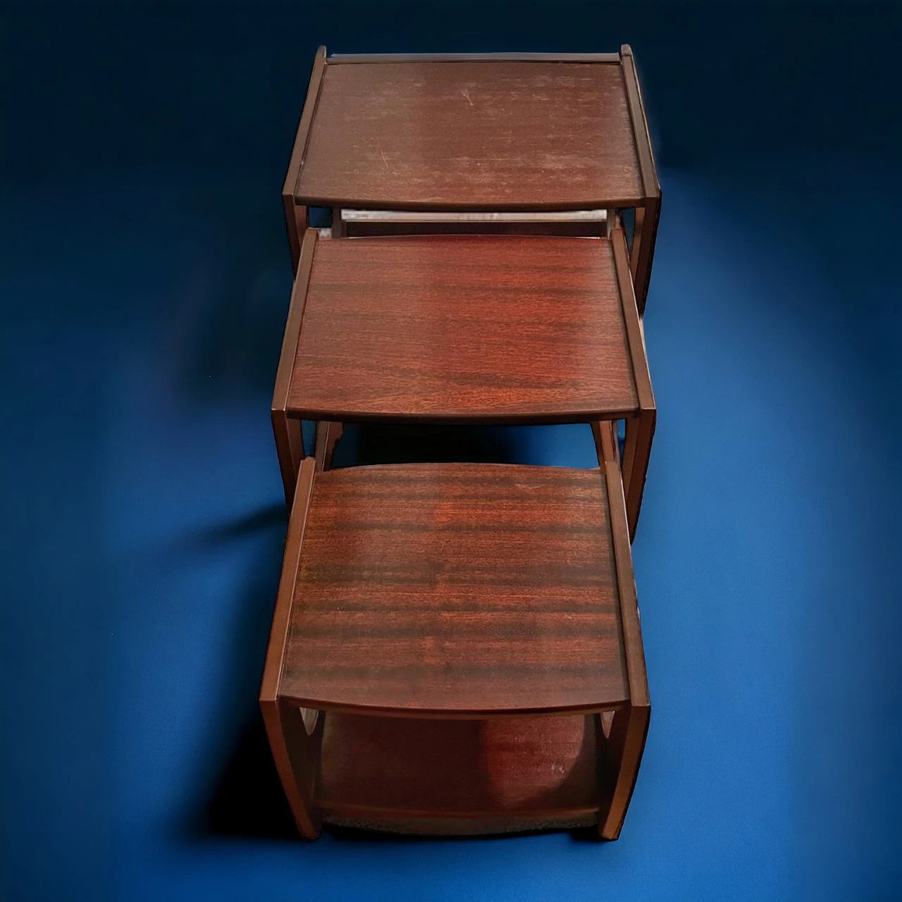 Mid Century Set of 3 Nesting Tables