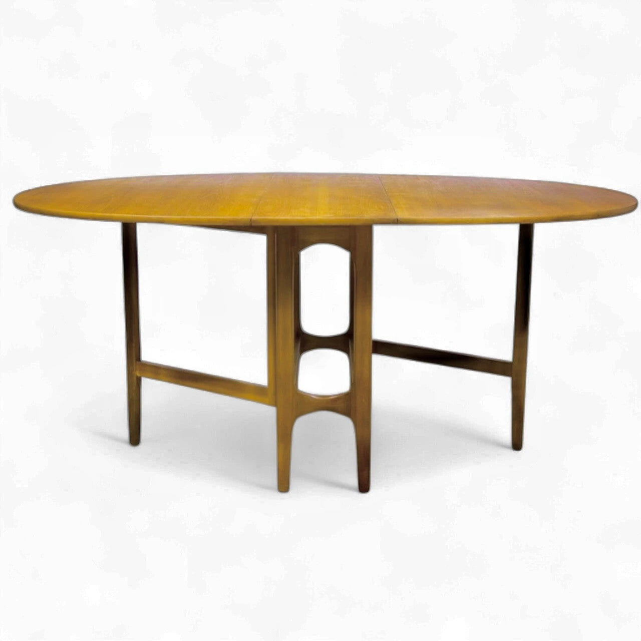 Nathan Mid-Century Drop-Leaf Dining Table | Vintage Teak Gateleg Table