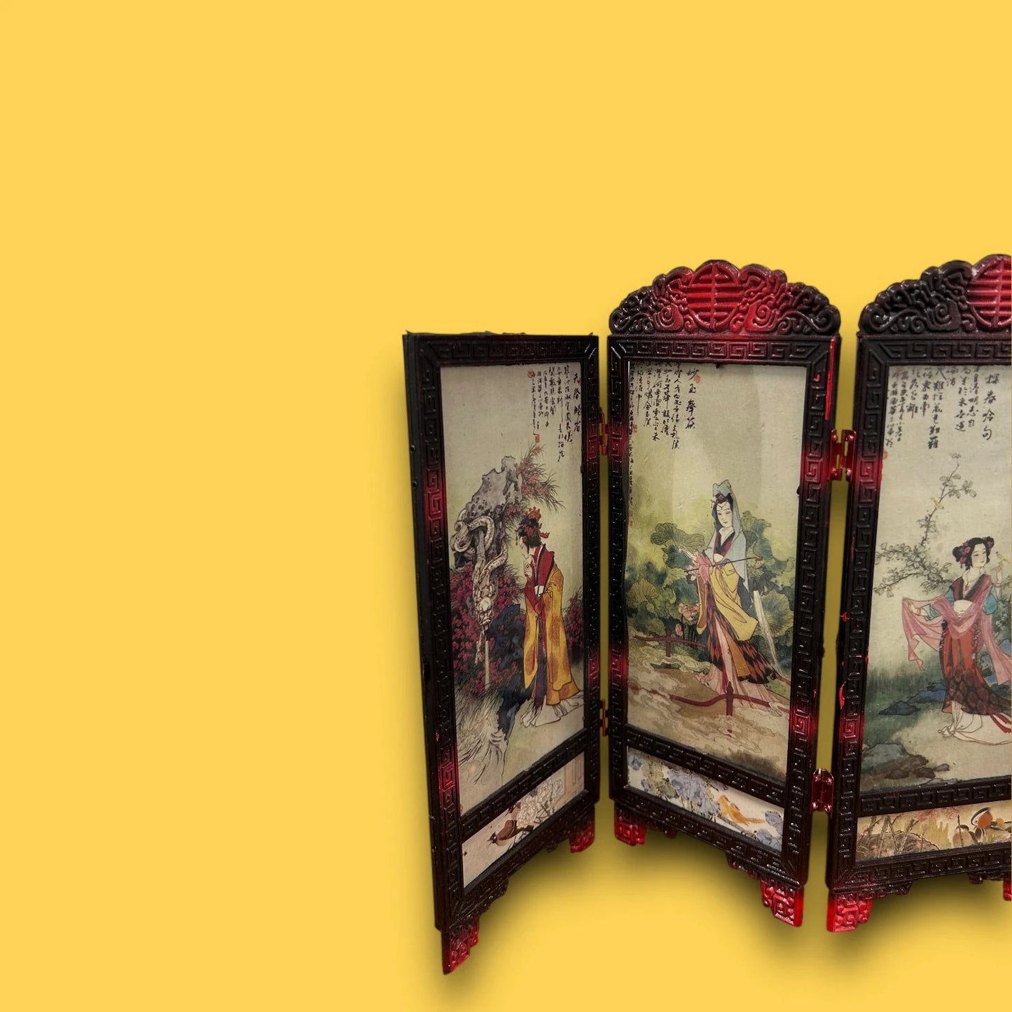Vintage 1970s Chinese Desk Divider