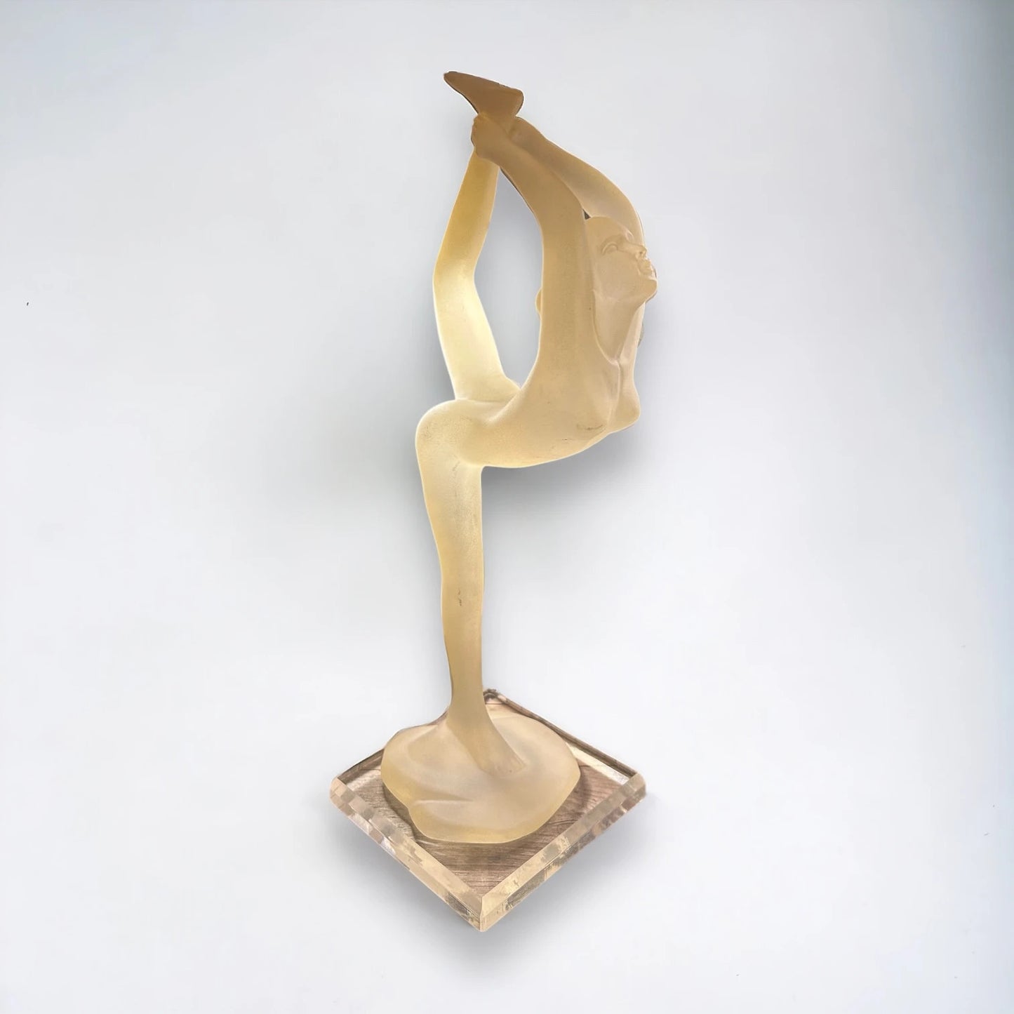 Vintage 1990s Lucite Art Deco Style Sculpture
