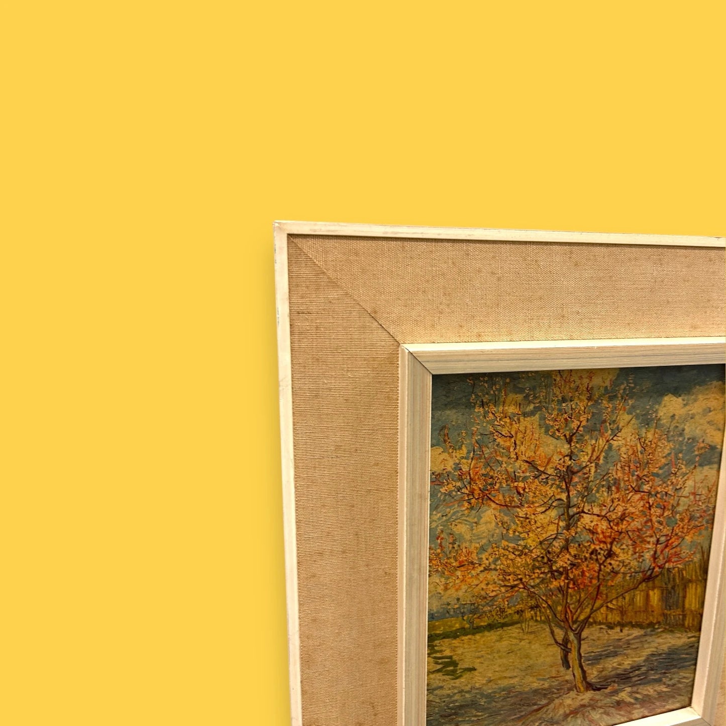 Vintage 1970s Vincent Van Gogh Peach Trees Framed Art