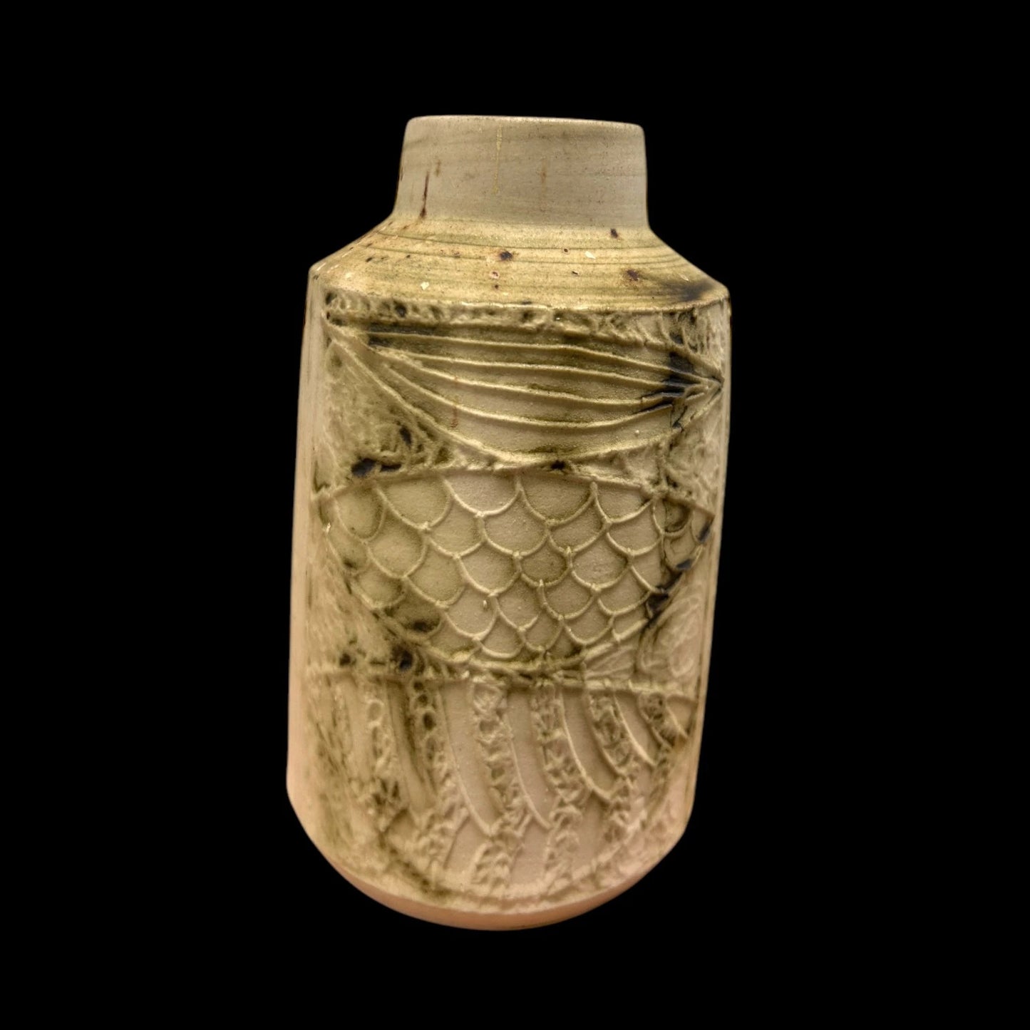 Mid century carn Cornish pottery troika style vase