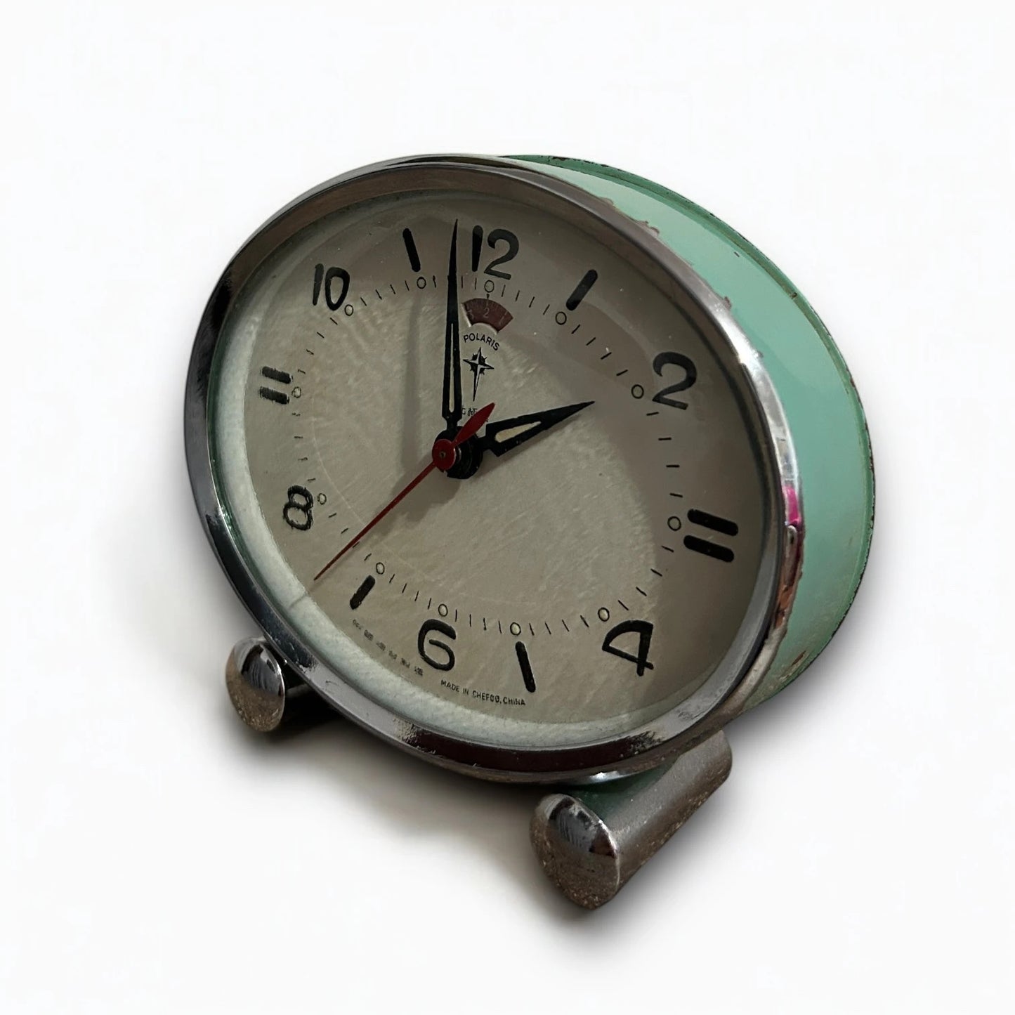 Vintage 1970s Polaris Blue Alarm Clock