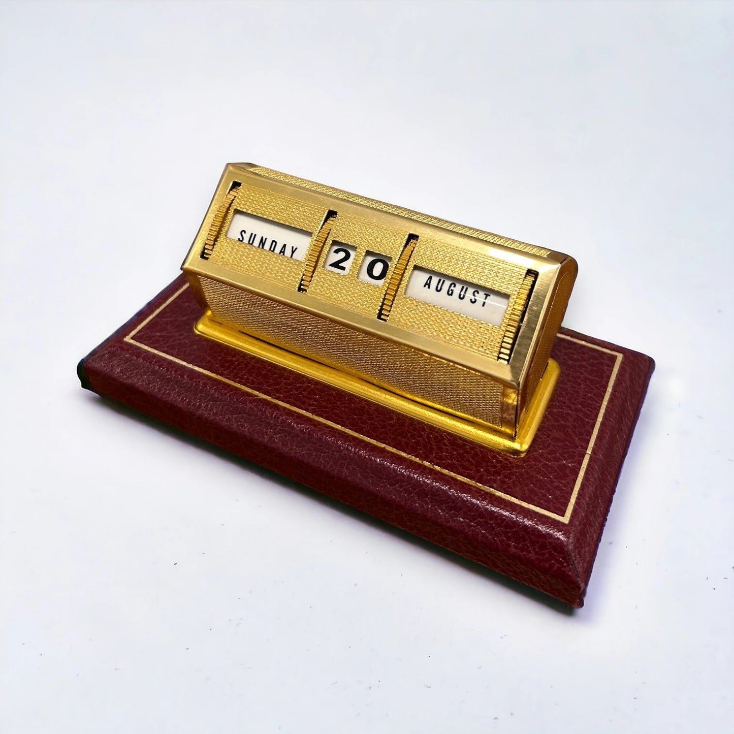 Mid century perpetual desk calendar