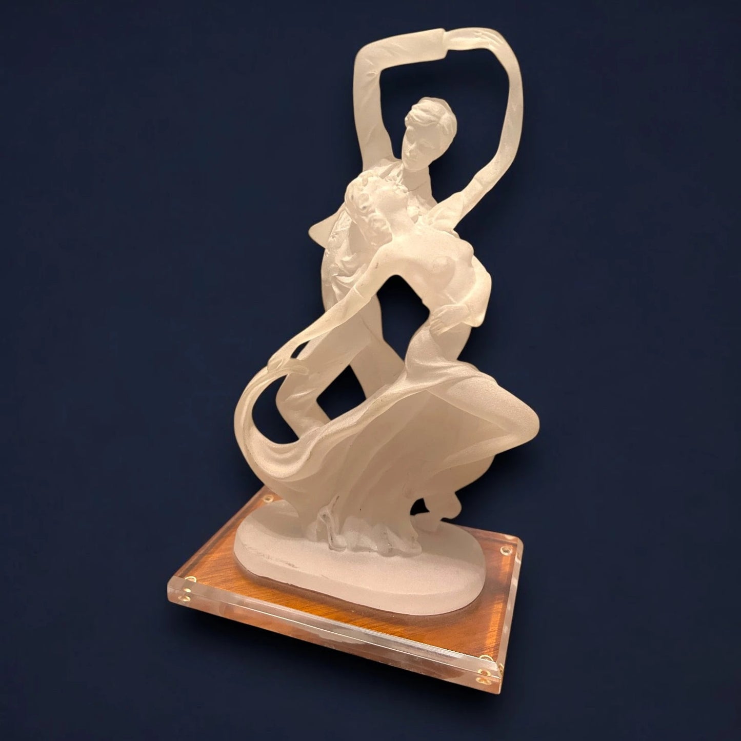 Vintage 1990s Lucite Art Deco Style Sculpture