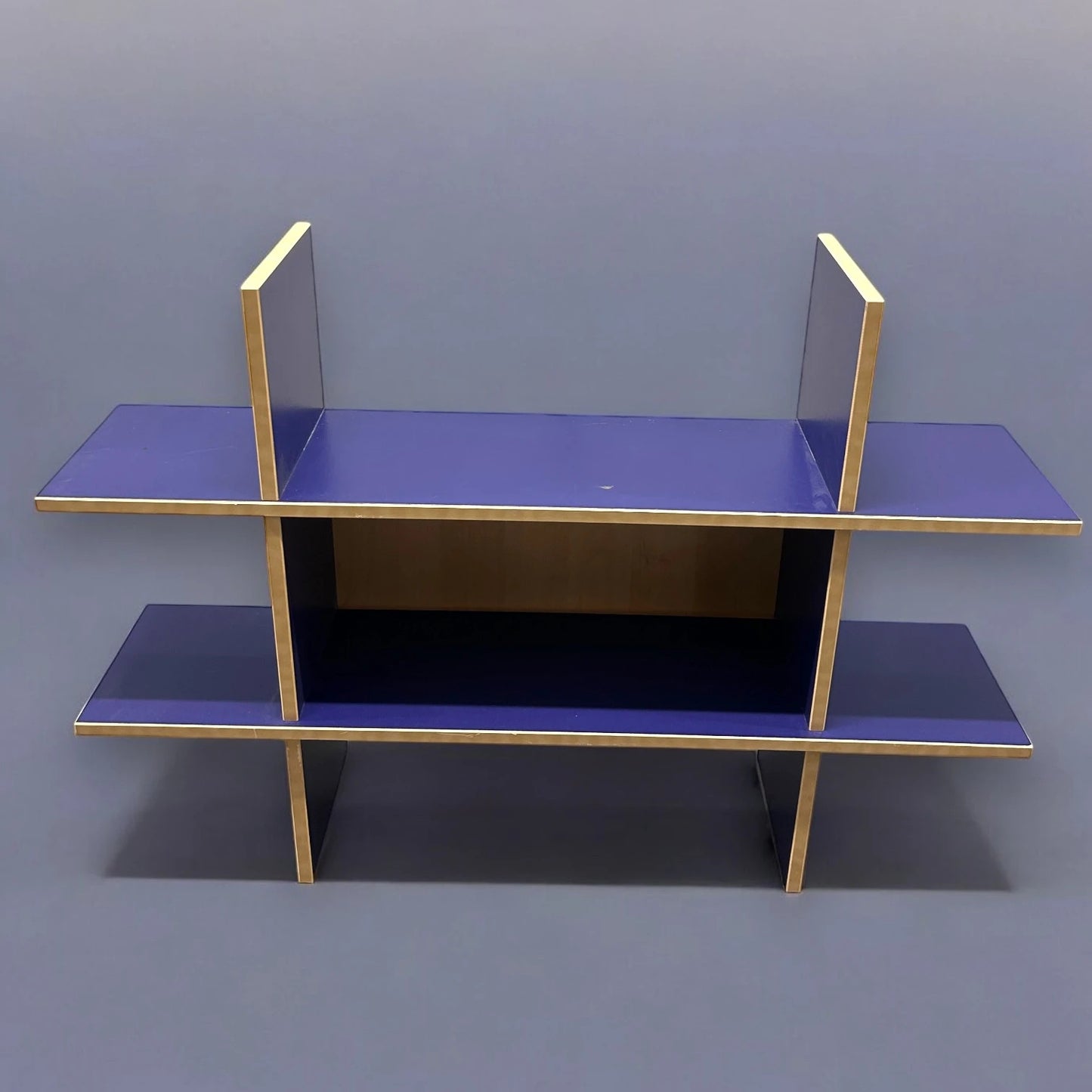 Vintage 90s IKEA Robin dark blue display shelf