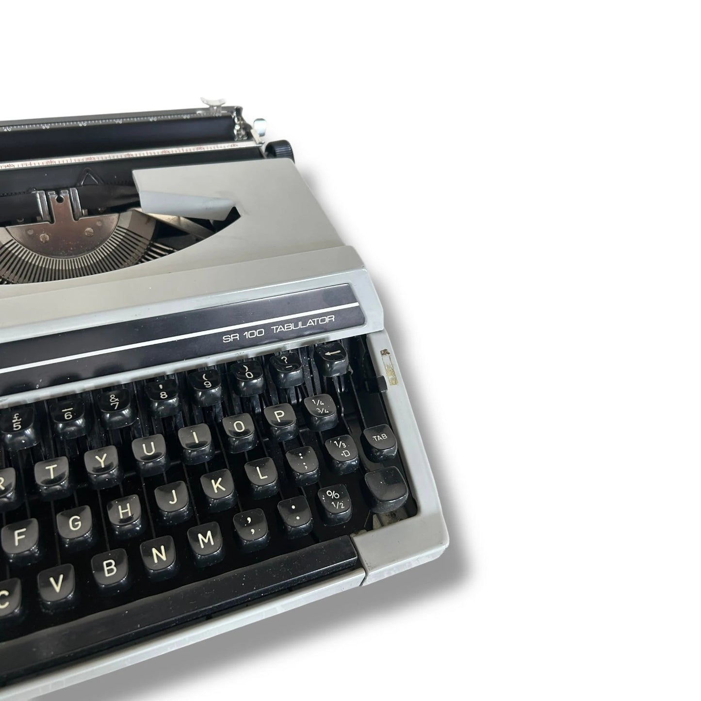 Mid Century Modern Silver Reed Portable Typewriter