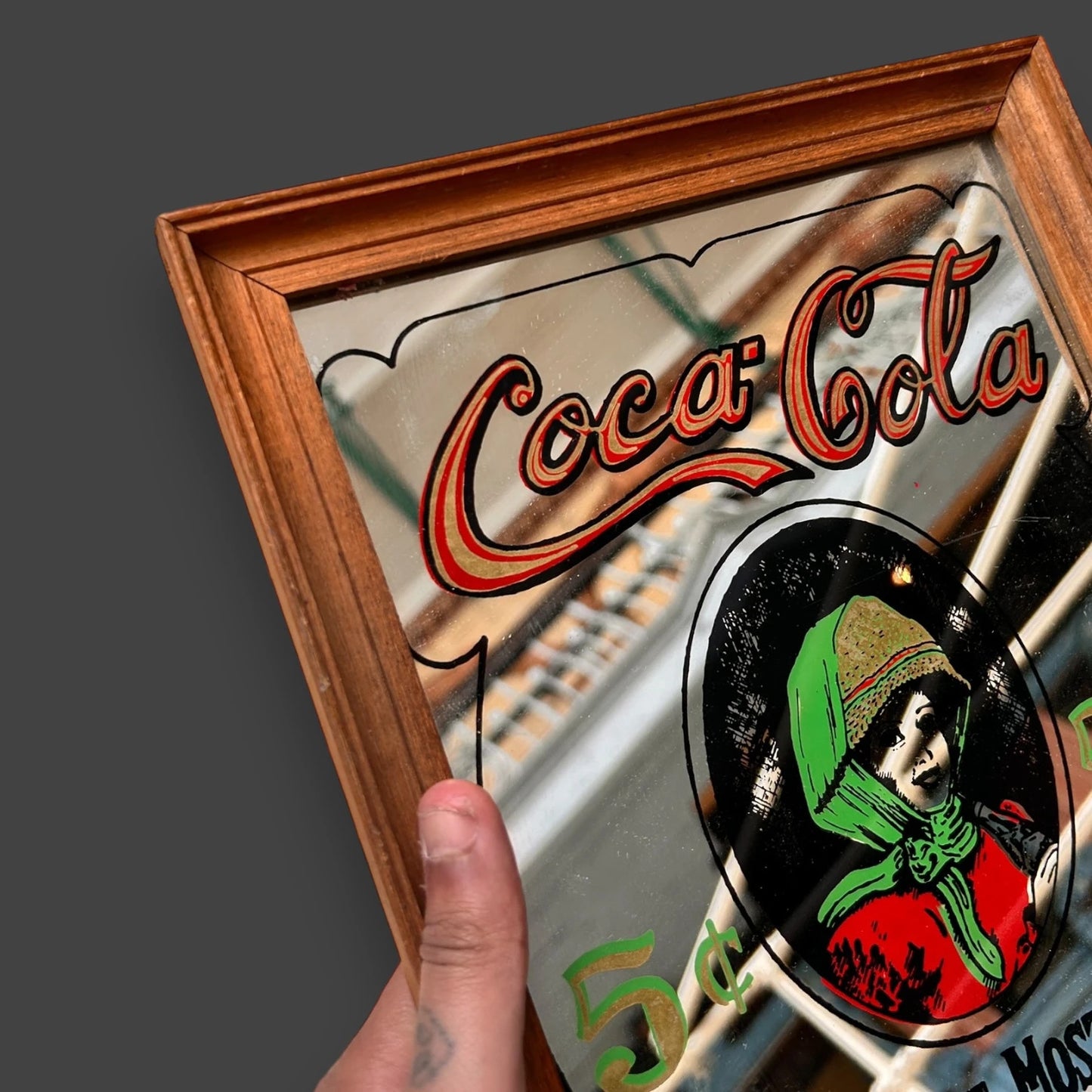 Vintage 1979s Coca Cola mirror