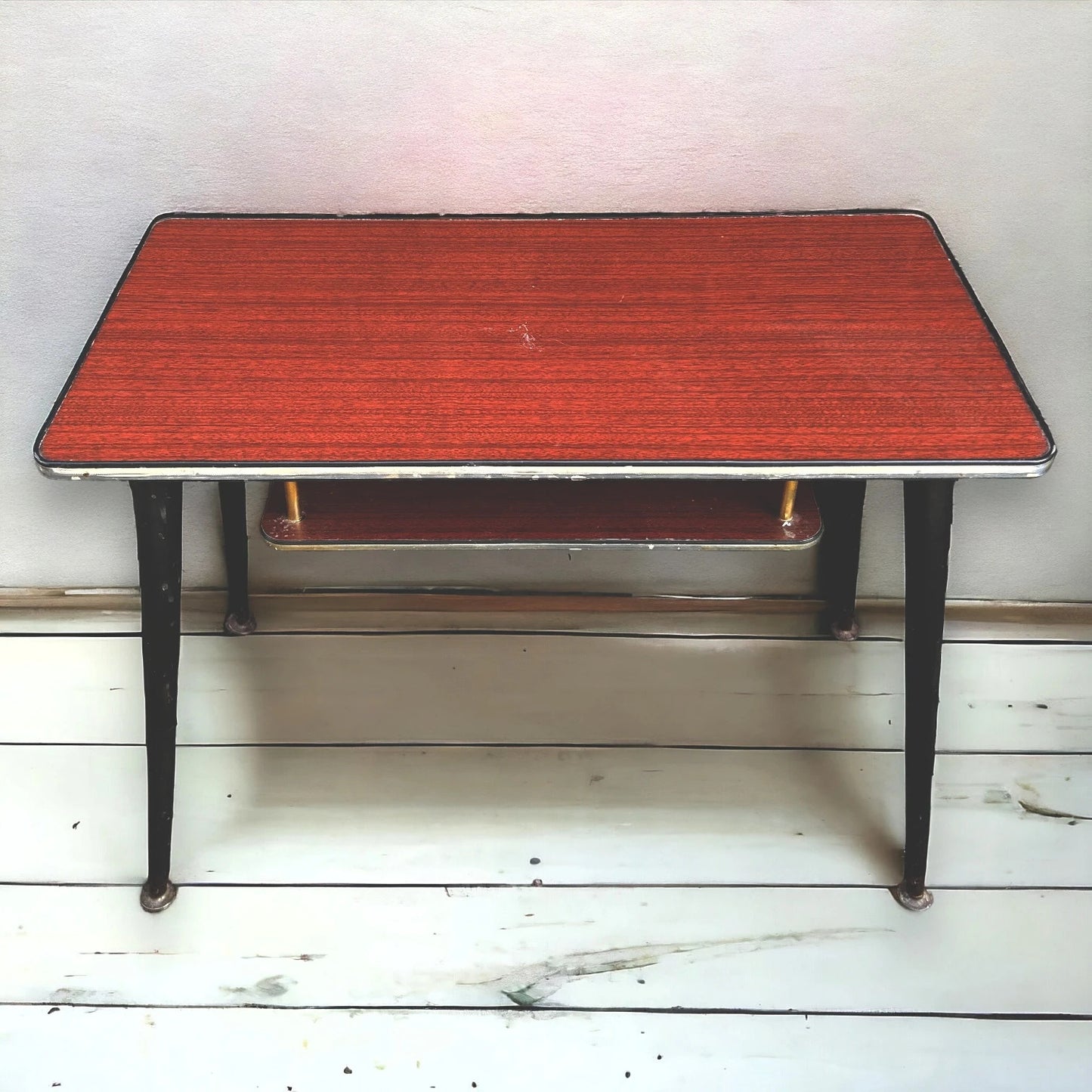 Mid-Century Coffee Table With Magazine Rack