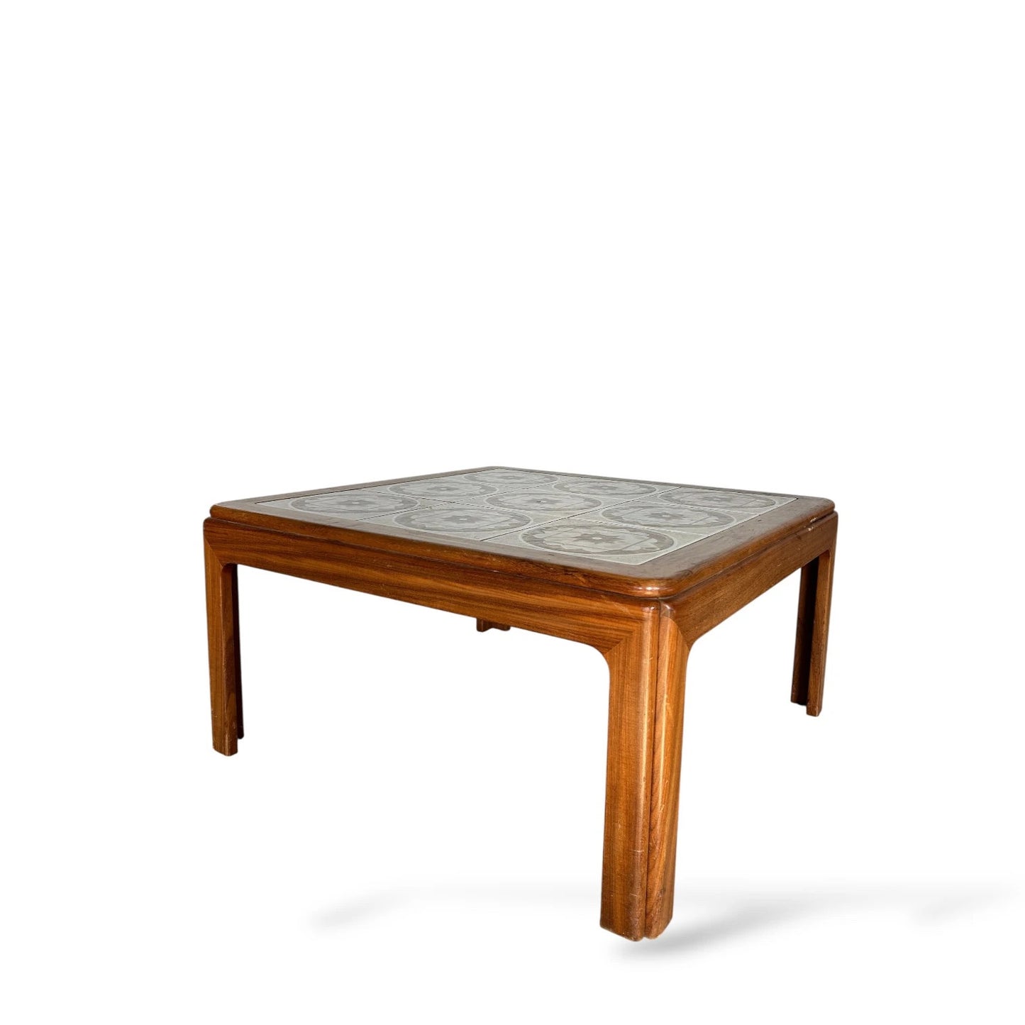 Mid Century G Plan Square Coffee Table with Tiled Top