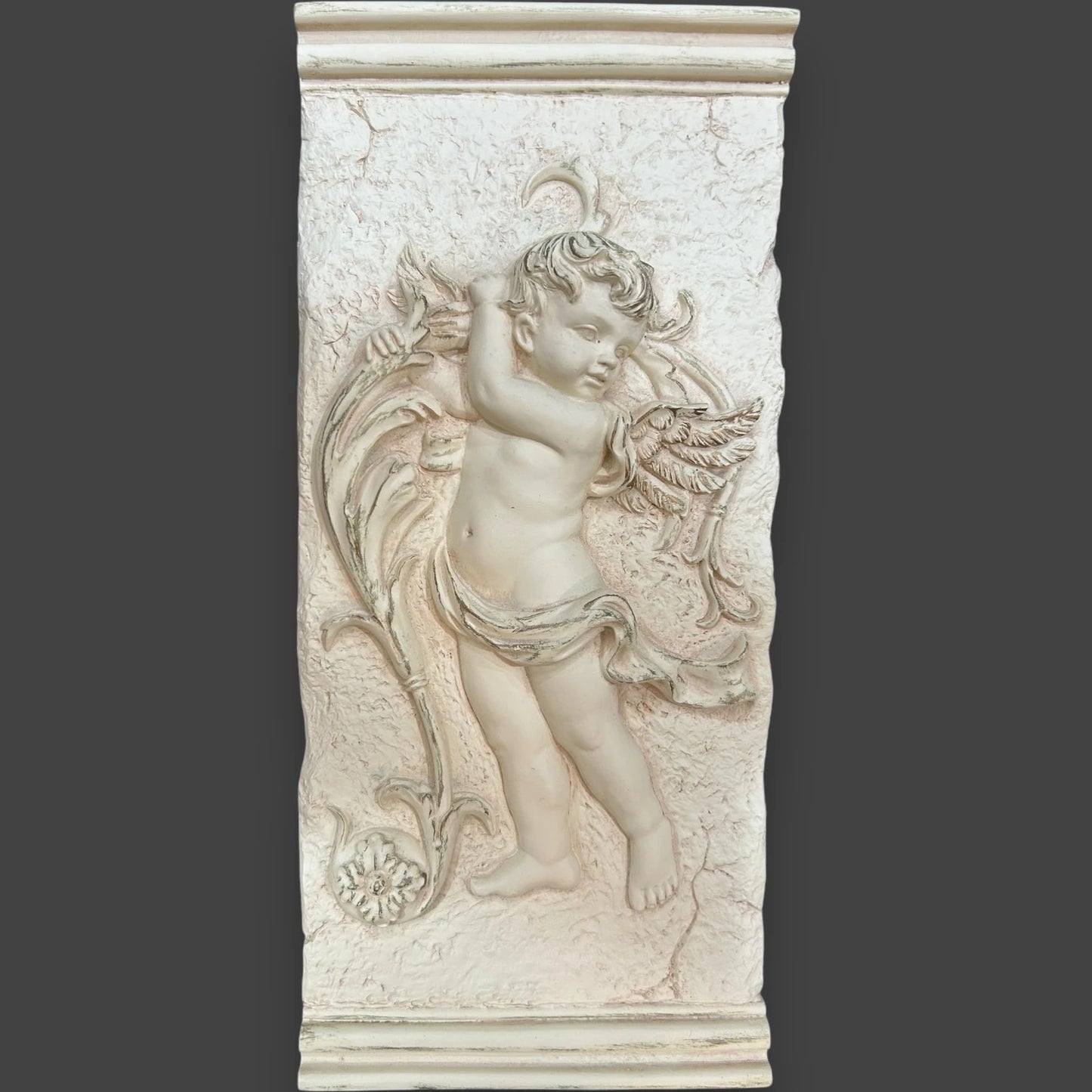 Vintage 1980s Cherub Angel Wall Plaques