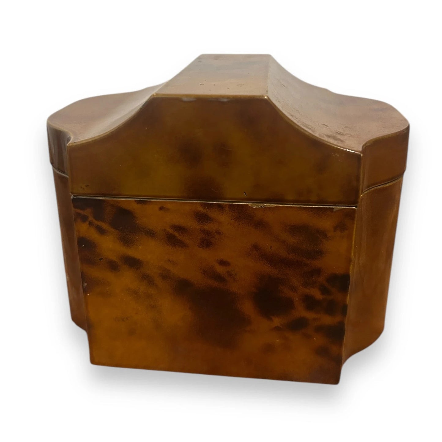 Vintage 1950s Tortoiseshell Japanese Storage Box