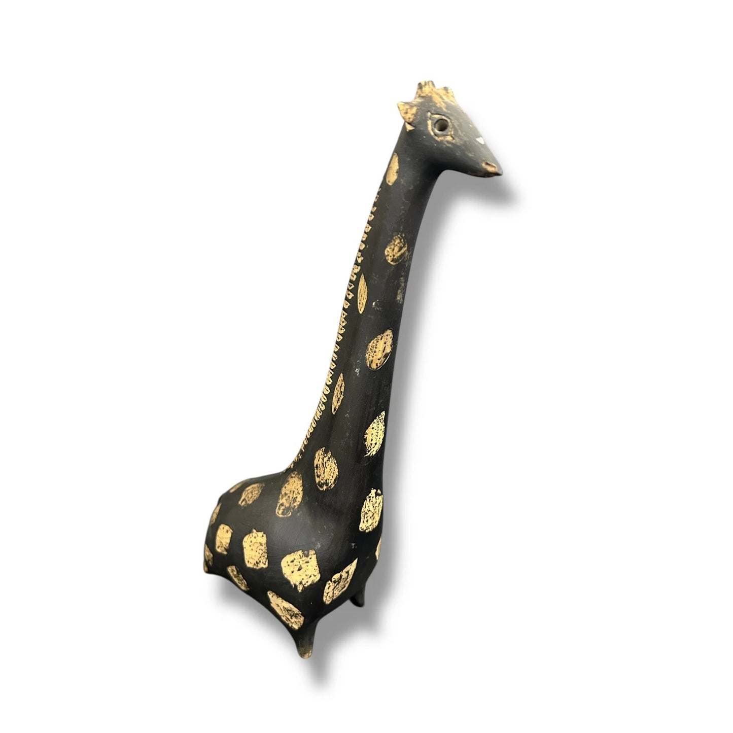 Mid Century Modern Clay Giraffe Sculpture