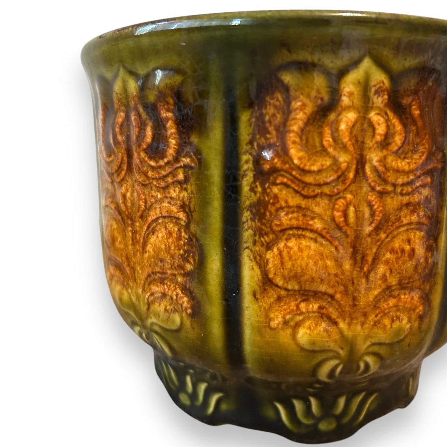 Mid Century West German Lava Plant Pot
