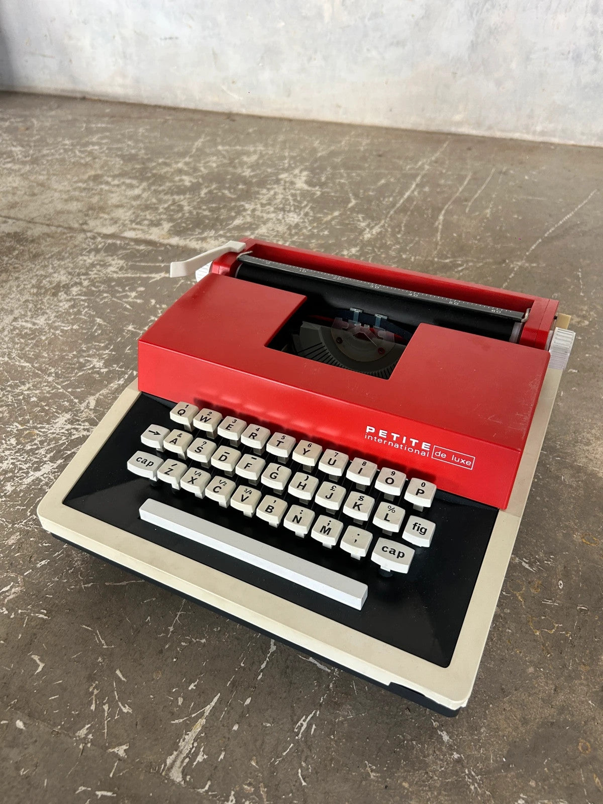 Mid Century Modern Petite International Junior Portable Typewriter
