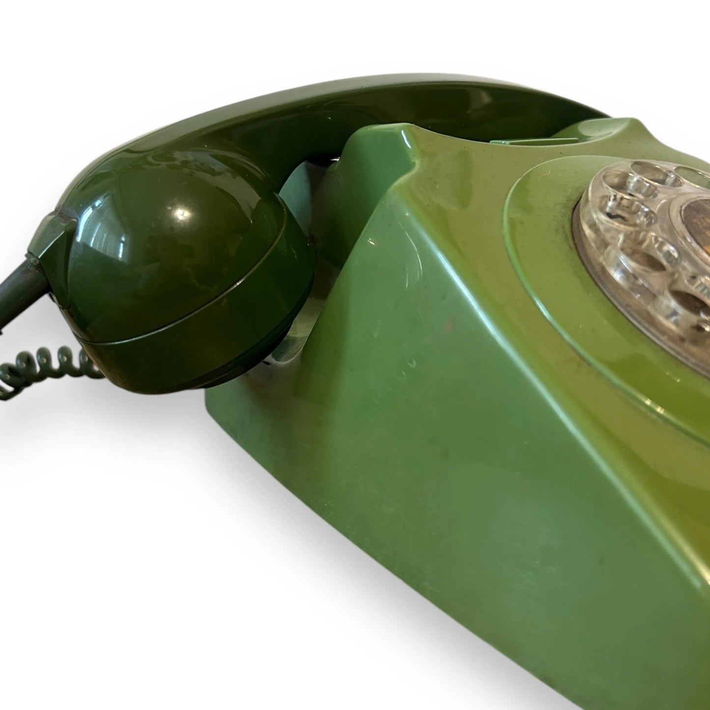 Mid Century Green Rotary Telephone
