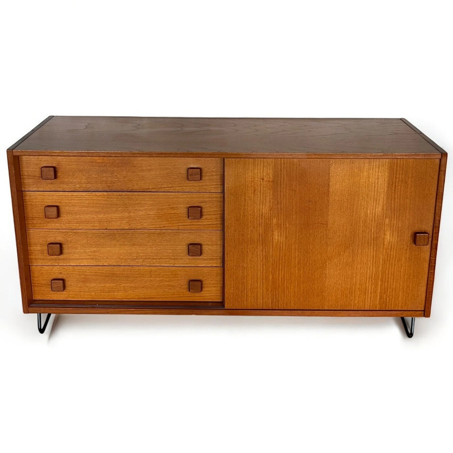 Mid Century Modern Danish Teak Sideboard by Domino Mobler