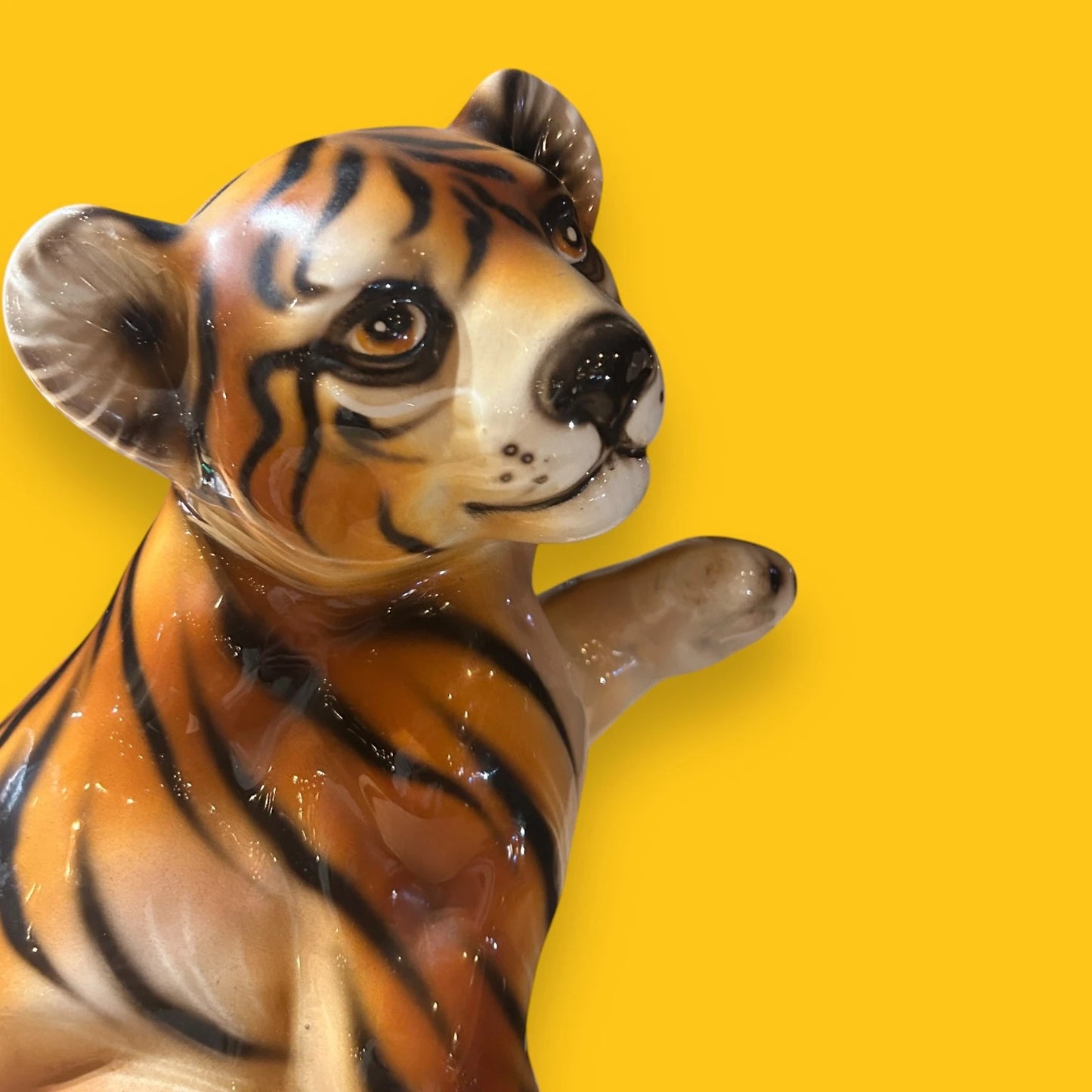 Mid Century Tiger Cub Sculpture