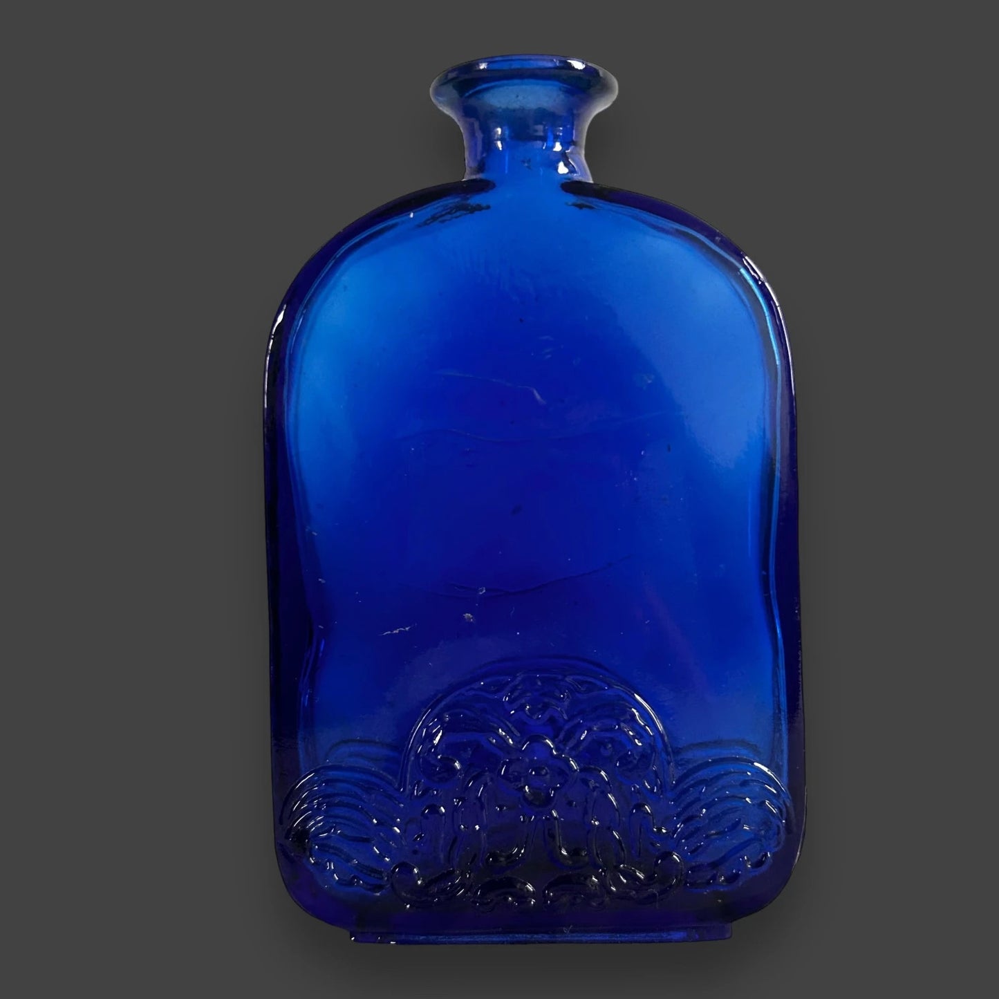 Vintage Art Deco Cobalt Blue Bottle