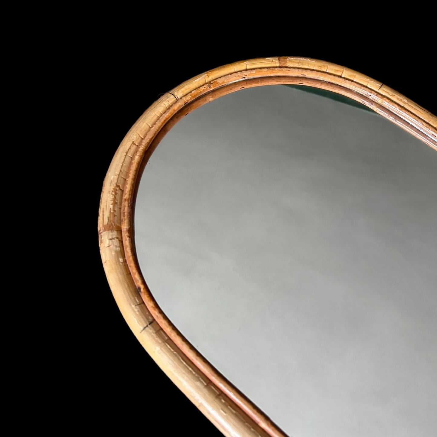 Mid Century Arch Bamboo Mirror