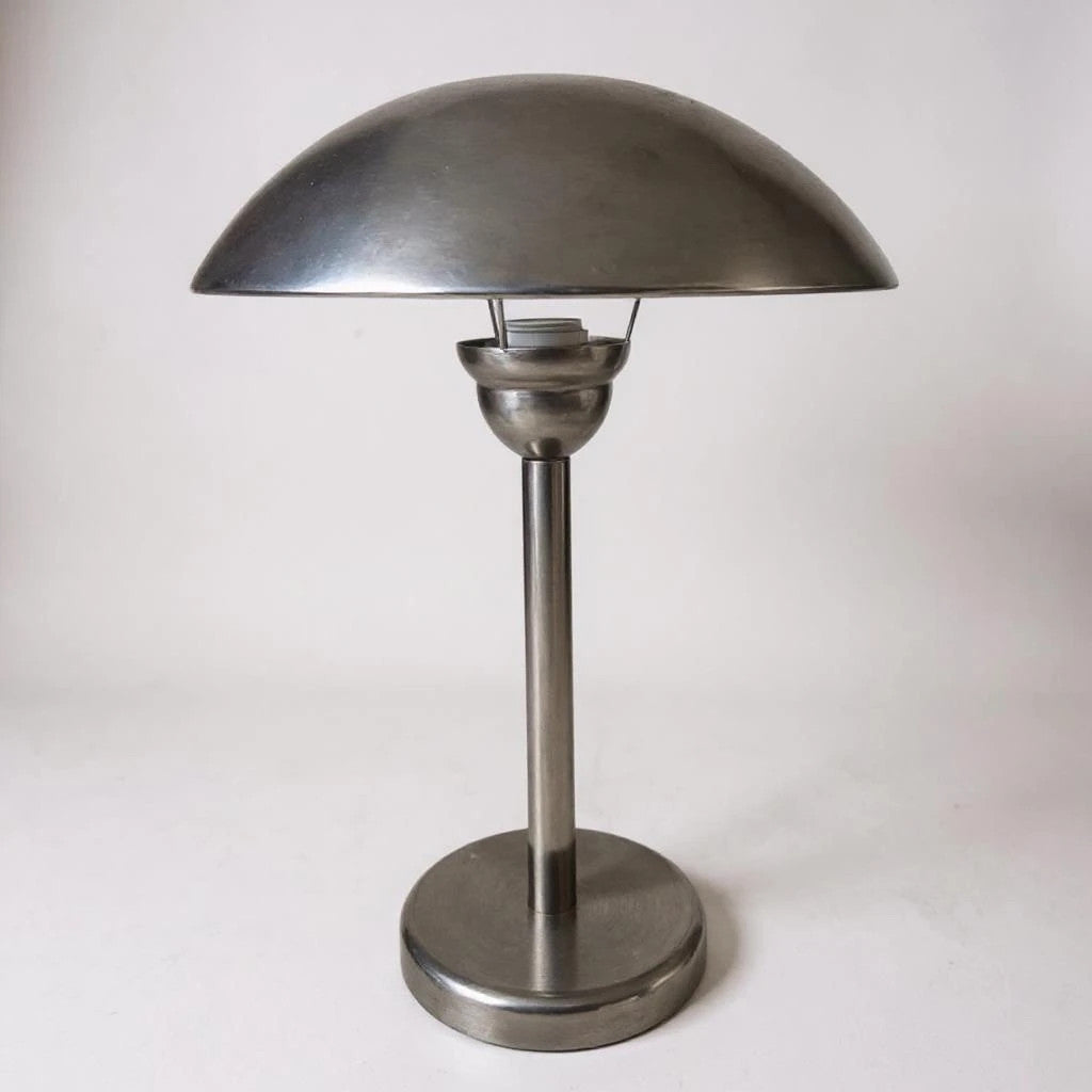 Vintage Ikea Space Age Chrome Mushroom Table Lamp