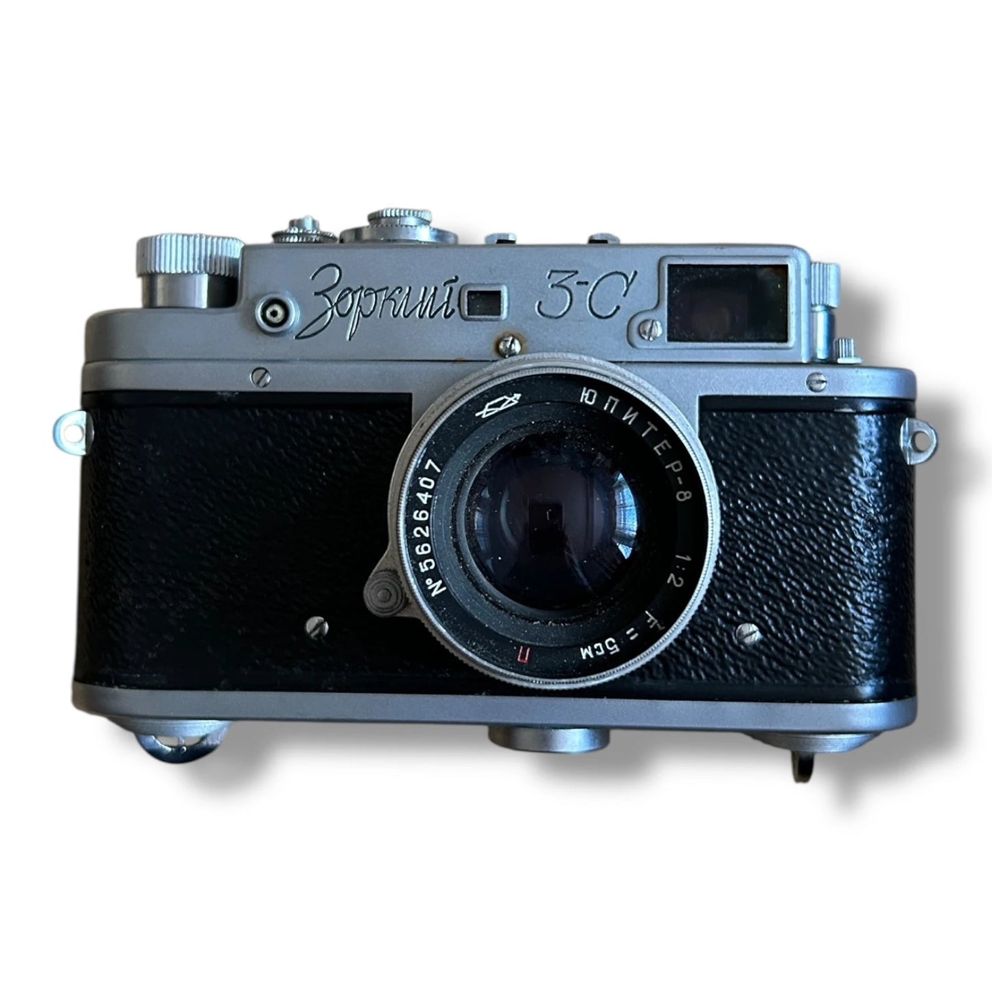 Vintage 1950s Zorki 3C 35mm Rangefinder Film Camera