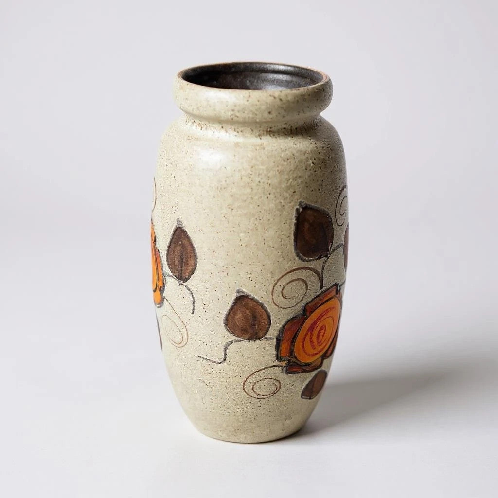 Mid Century Modern Tall West German Vase Pottery