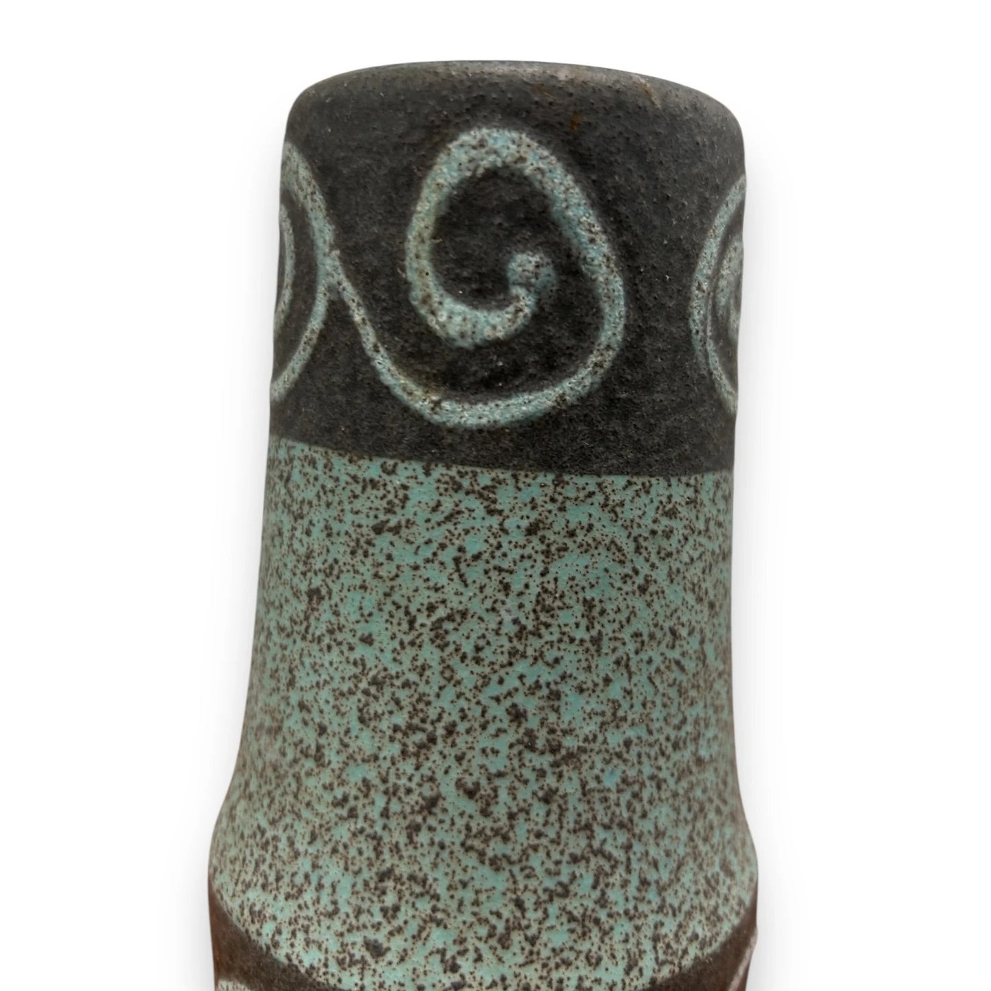 Mid century stone blue West German vase