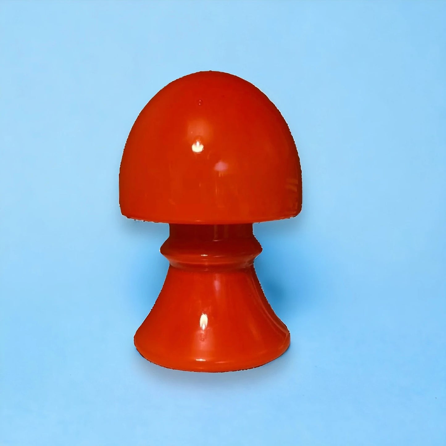 Mid Century Danish Holmegaard Orange Mushroom Lamp