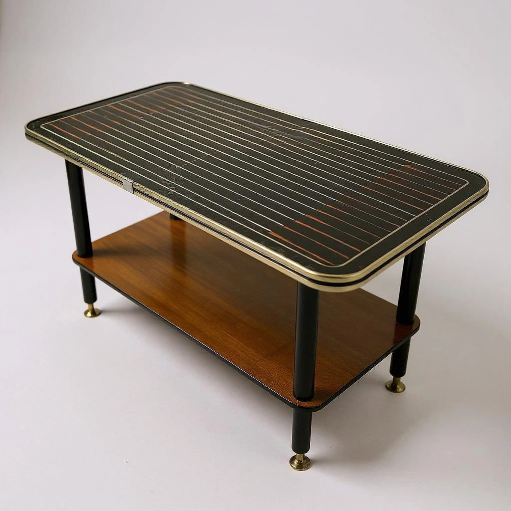 Mid Century Atomic Backgammon Coffee Table