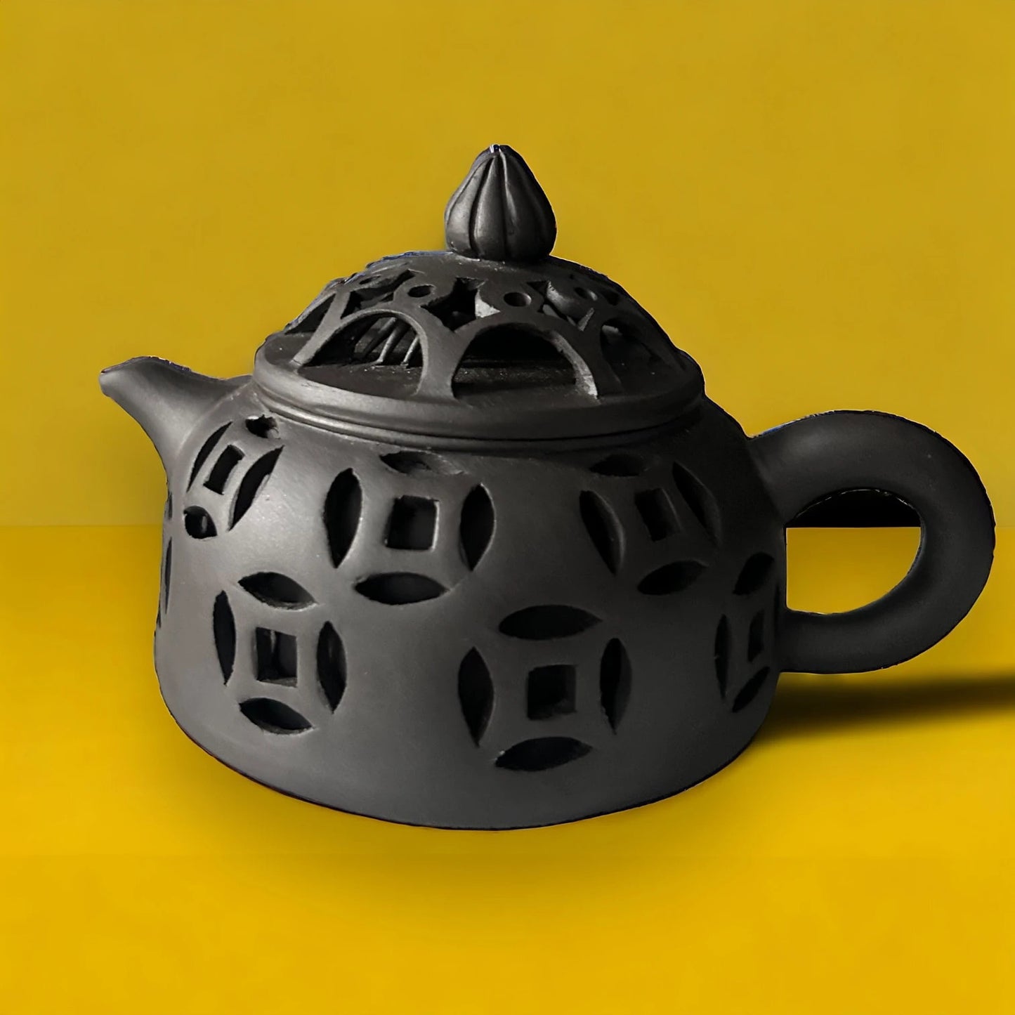 Vintage Yixing Zicha Chinese Black Teapot