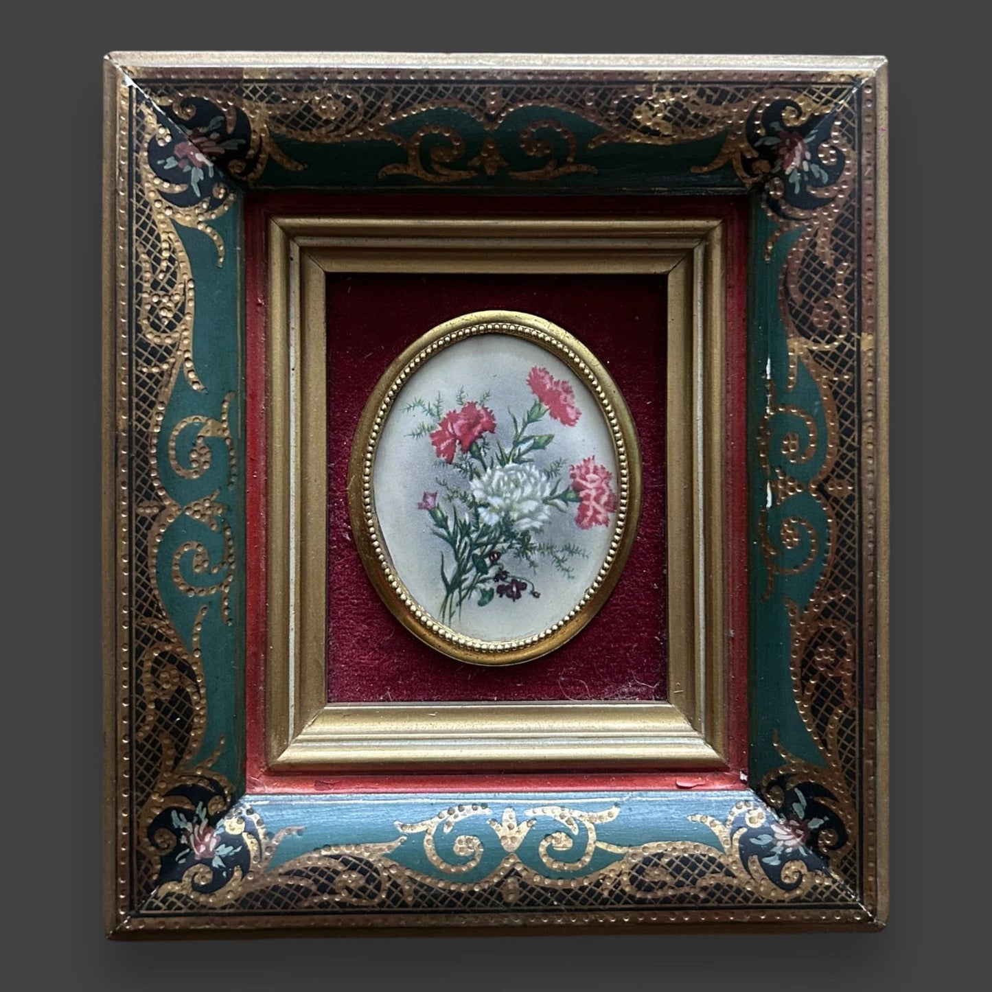 19th Century Pair of Floral Art Oil Painting