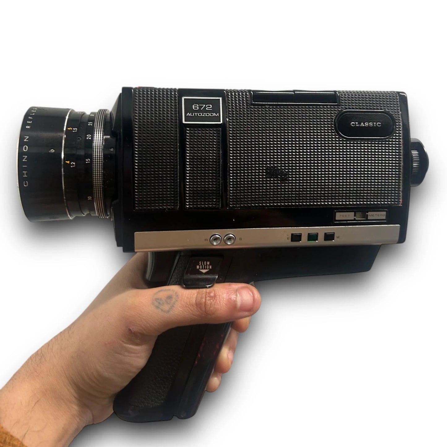 Vintage 1970s Chinon 672 Super 8 Movie Camera