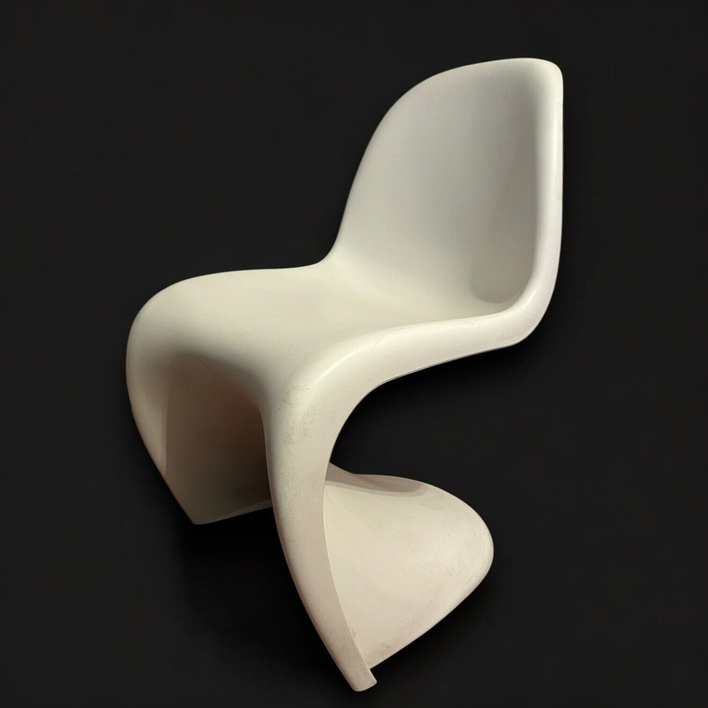 vintage vitra white verner panton chair