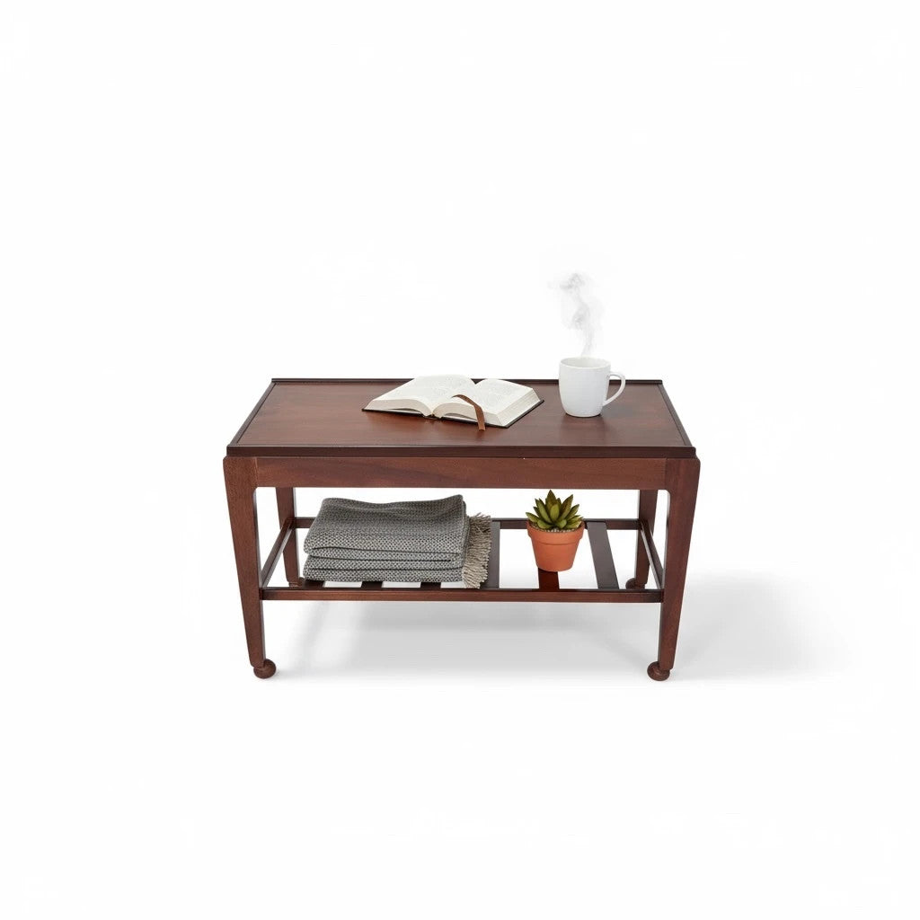 Mid Century Remploy Coffee Table with Shelf | Vintage Teak Side Table