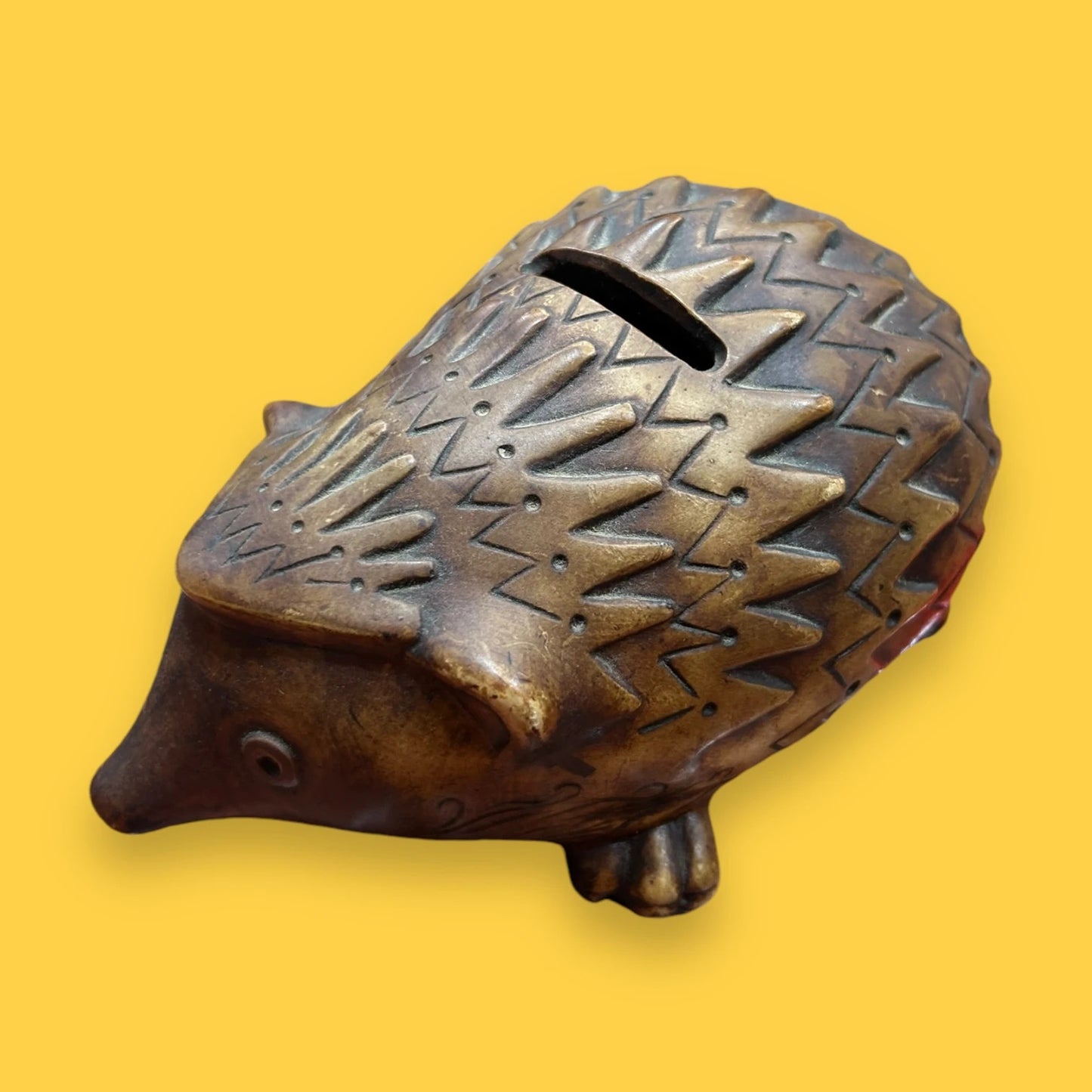 Mid Century Hedgehog Money Bank