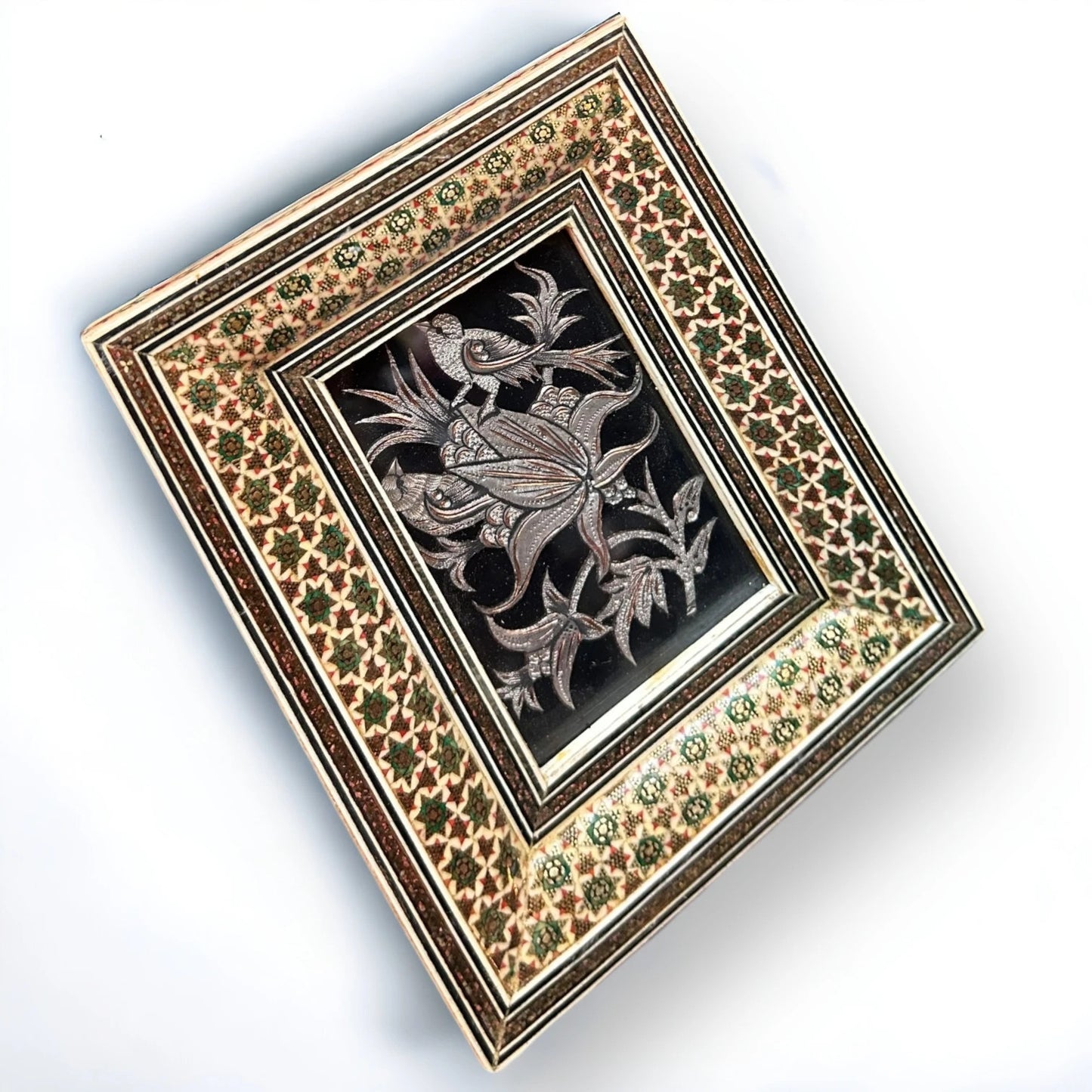 Vintage 1950s Copper Nature Persian Frame
