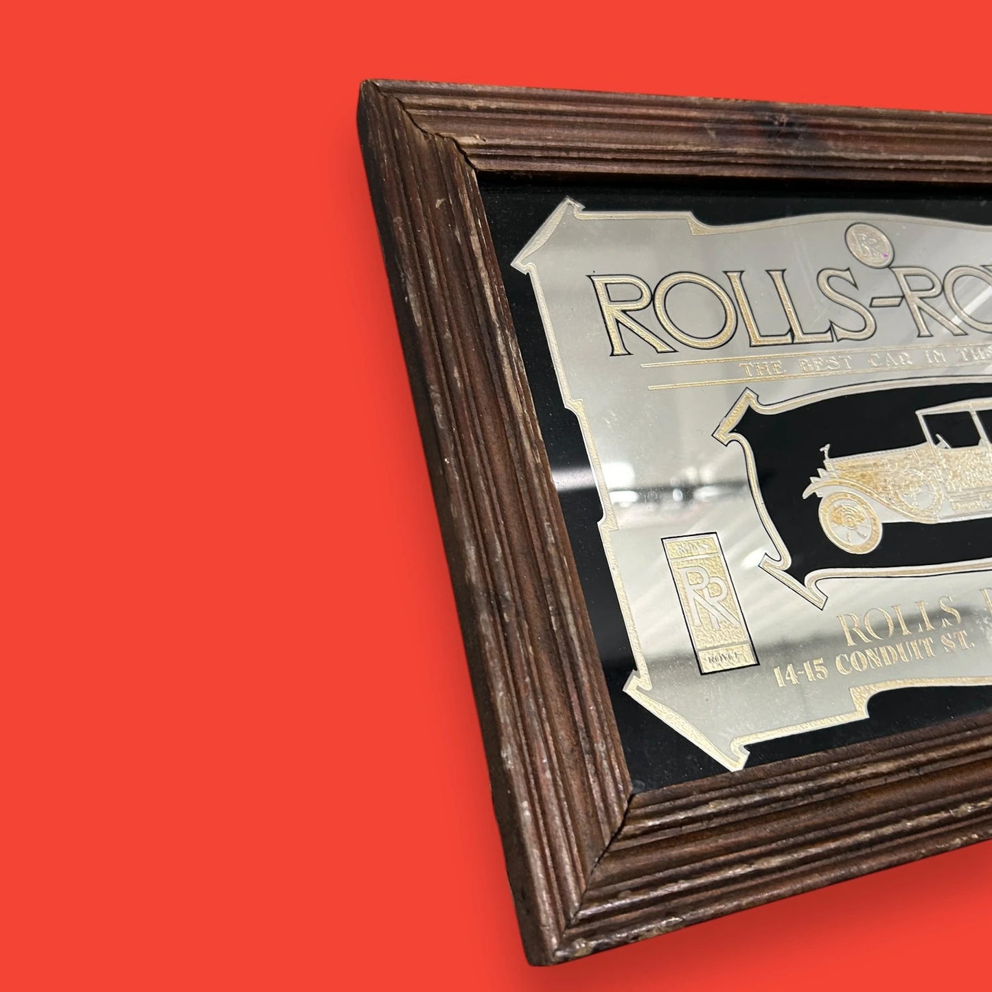 Vintage 1980s Rolls-Royce mirror picture frame