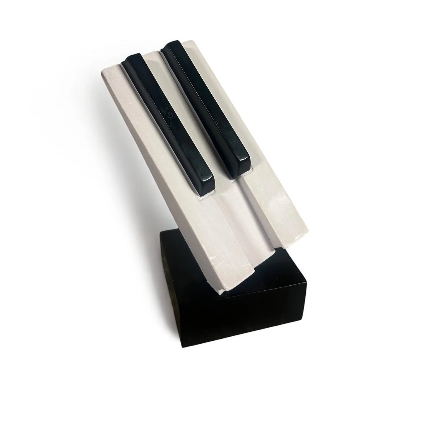 Vintage Piano Keys Resin Sculpture