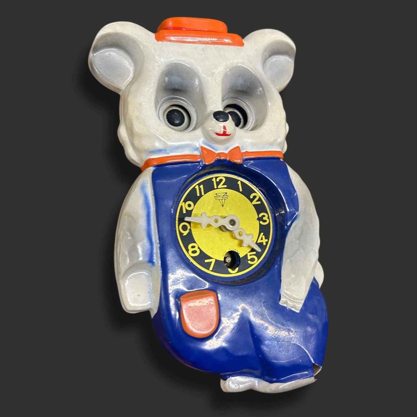 Mid Century Japanese bear pendulum clock