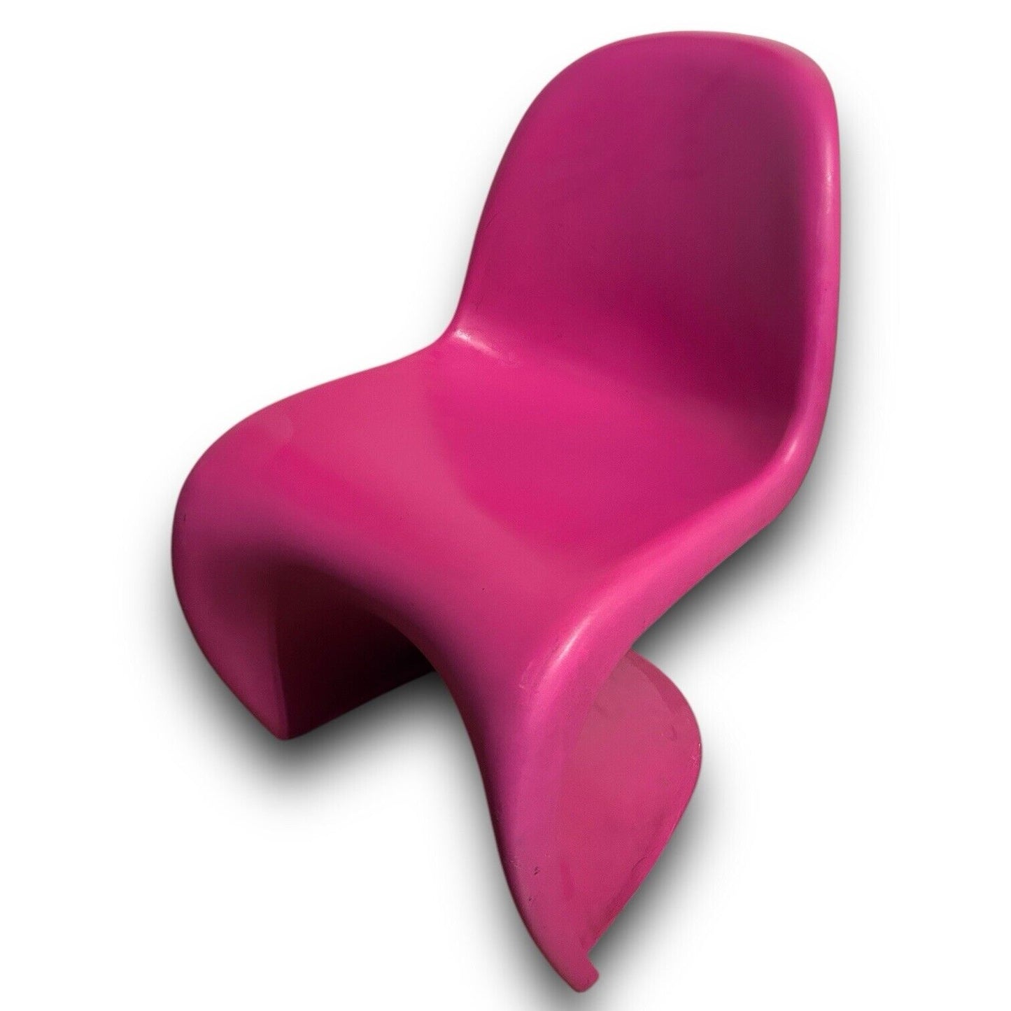 vintage vitra verner panton hot pink chair