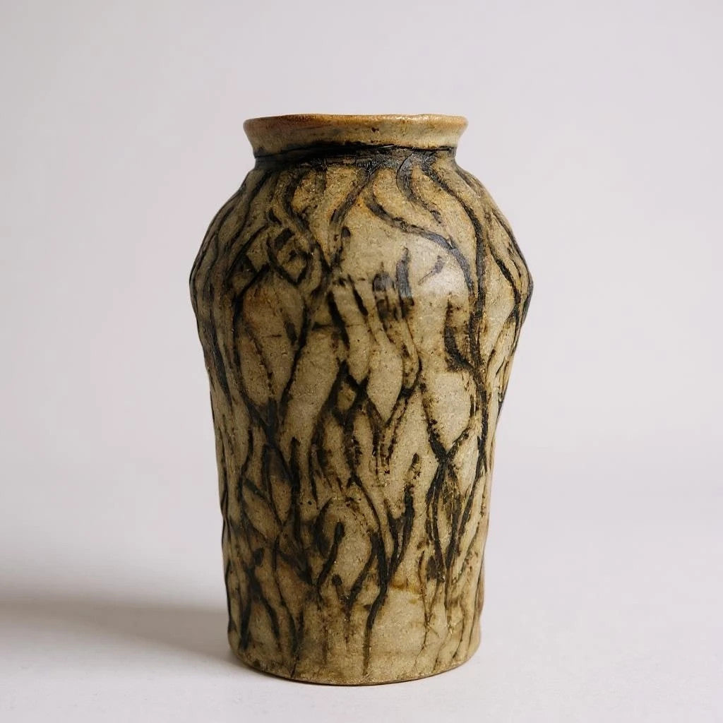 Mid Century Modern Japanese Studio Pottery Vase