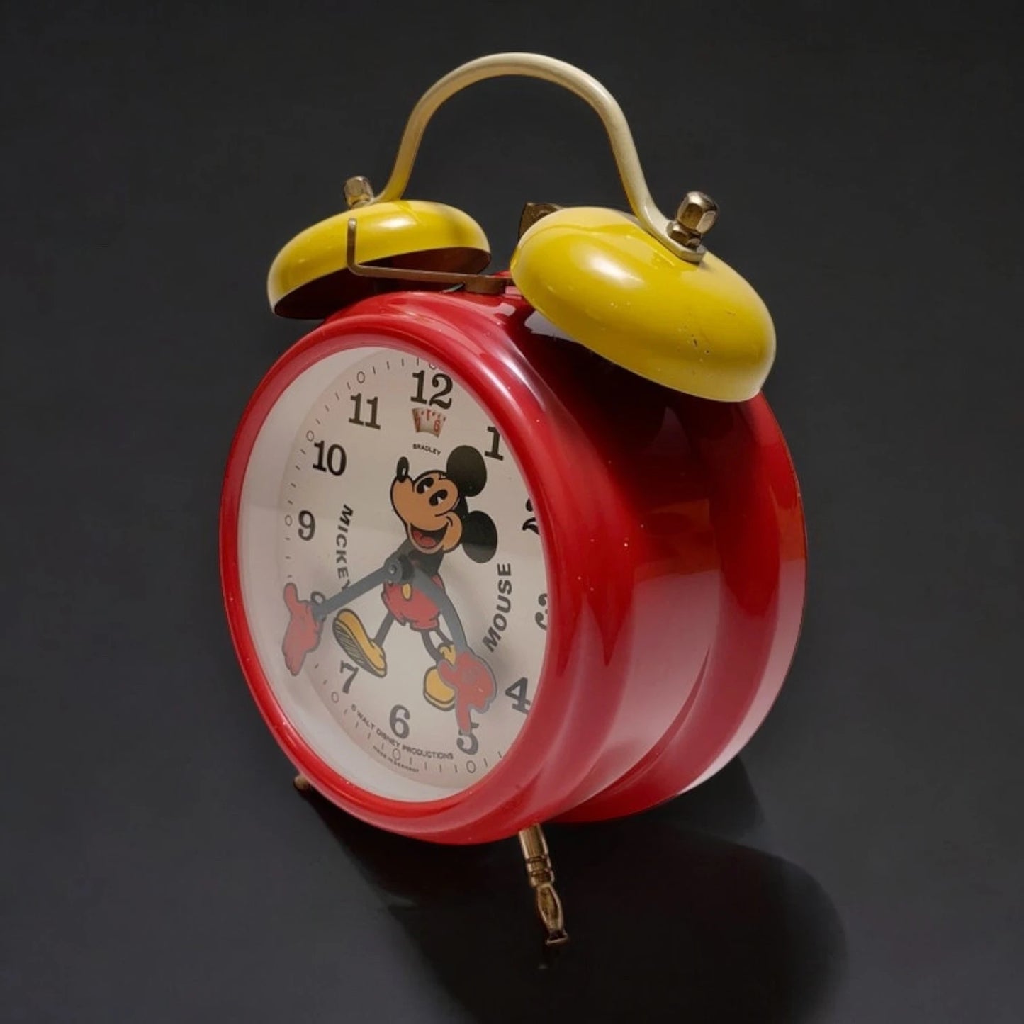Vintage 1980s Mickey Mouse Alarm Clock Made in Germany