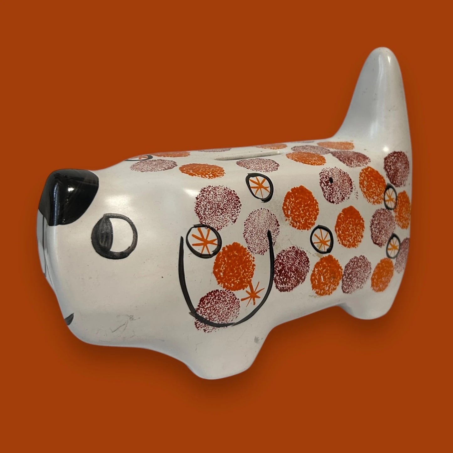Vintage 1960s Arthur Wood Dog Piggy Bank