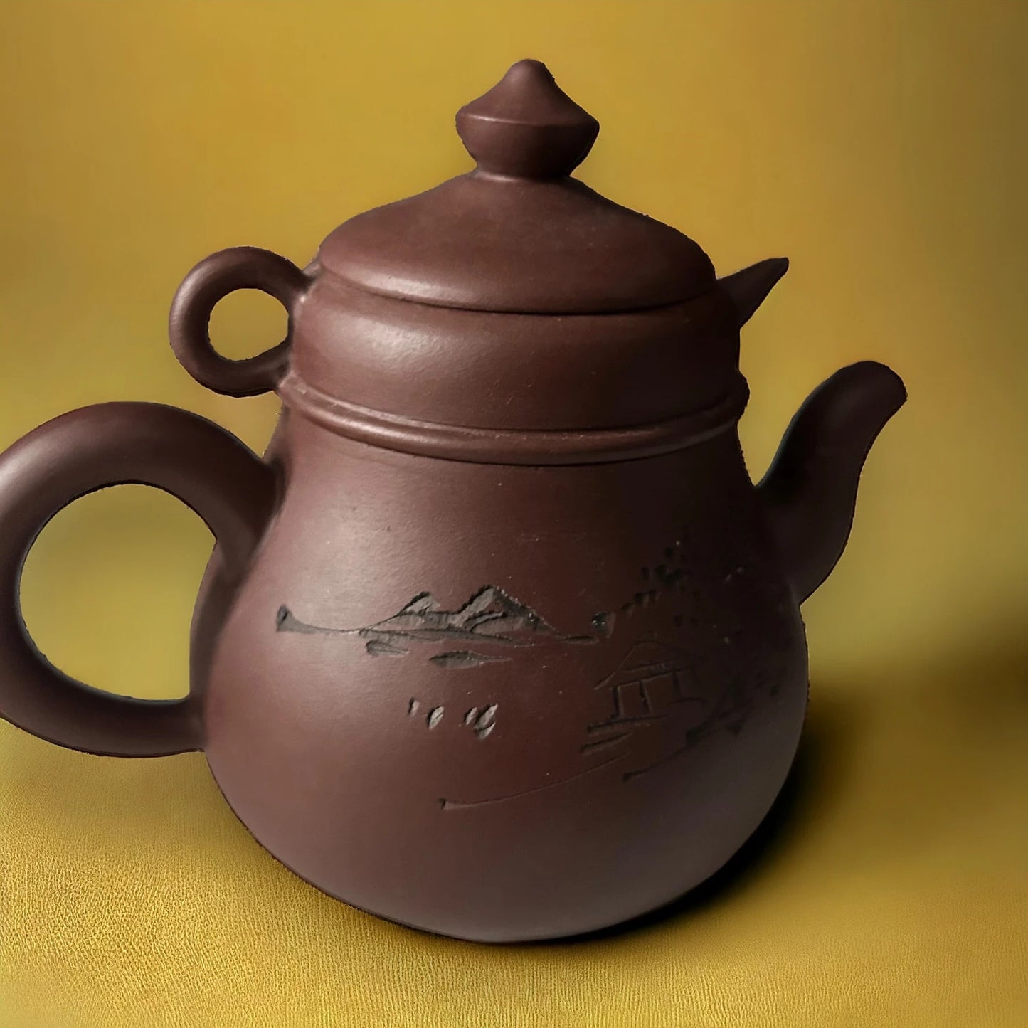 Vintage Yixing Zicha Chinese Terracotta Teapot