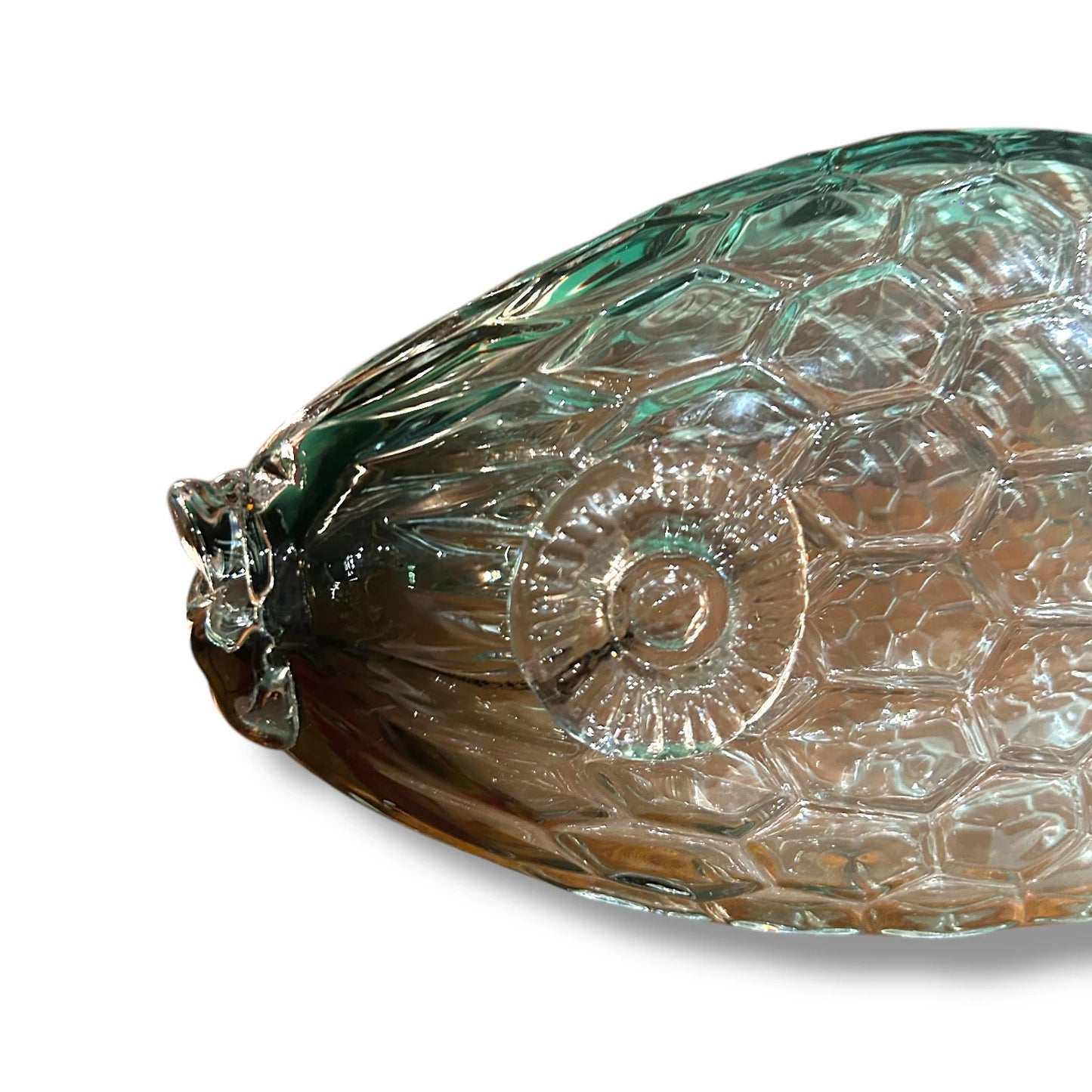 Mid Century Smoked Glass Art Fish