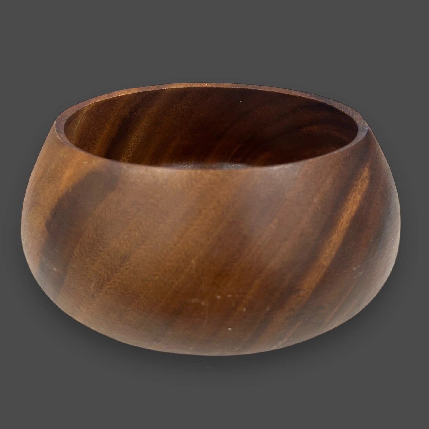 Mid Century monkeypod wood salad bowl